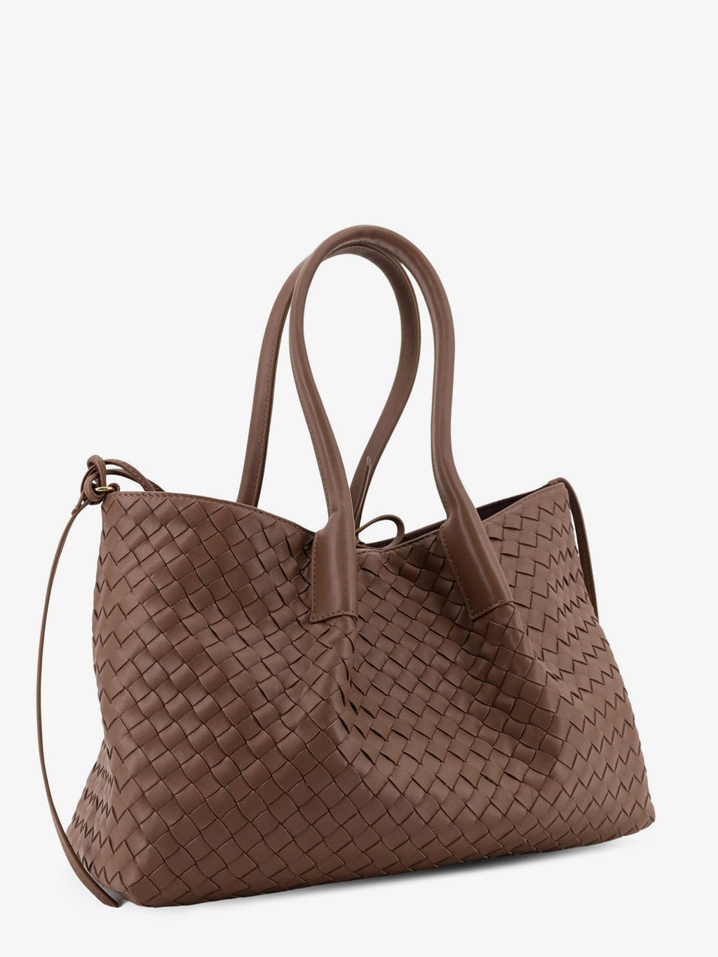 Bottega Veneta Women Pinacoteca Leather Handbag With Intrecciato Motif