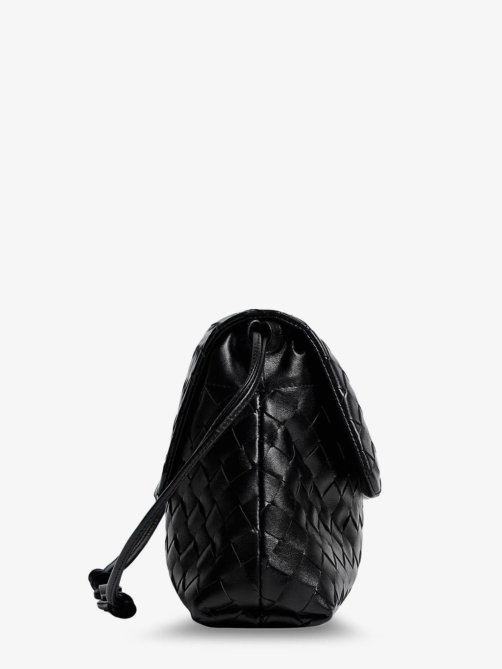 Bottega Veneta Women Leather Shoulder Bag With Intrecciato Pattern