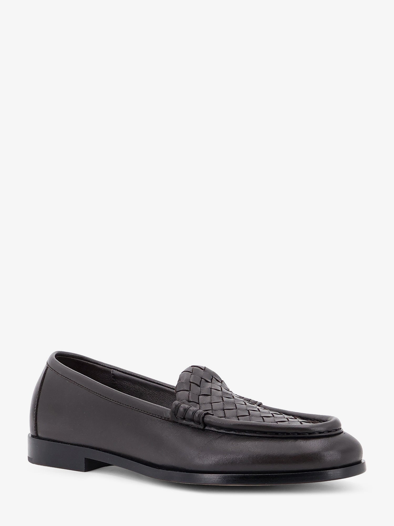Bottega Veneta Women Silenzio Leather Loafers With Intrecciato Motif