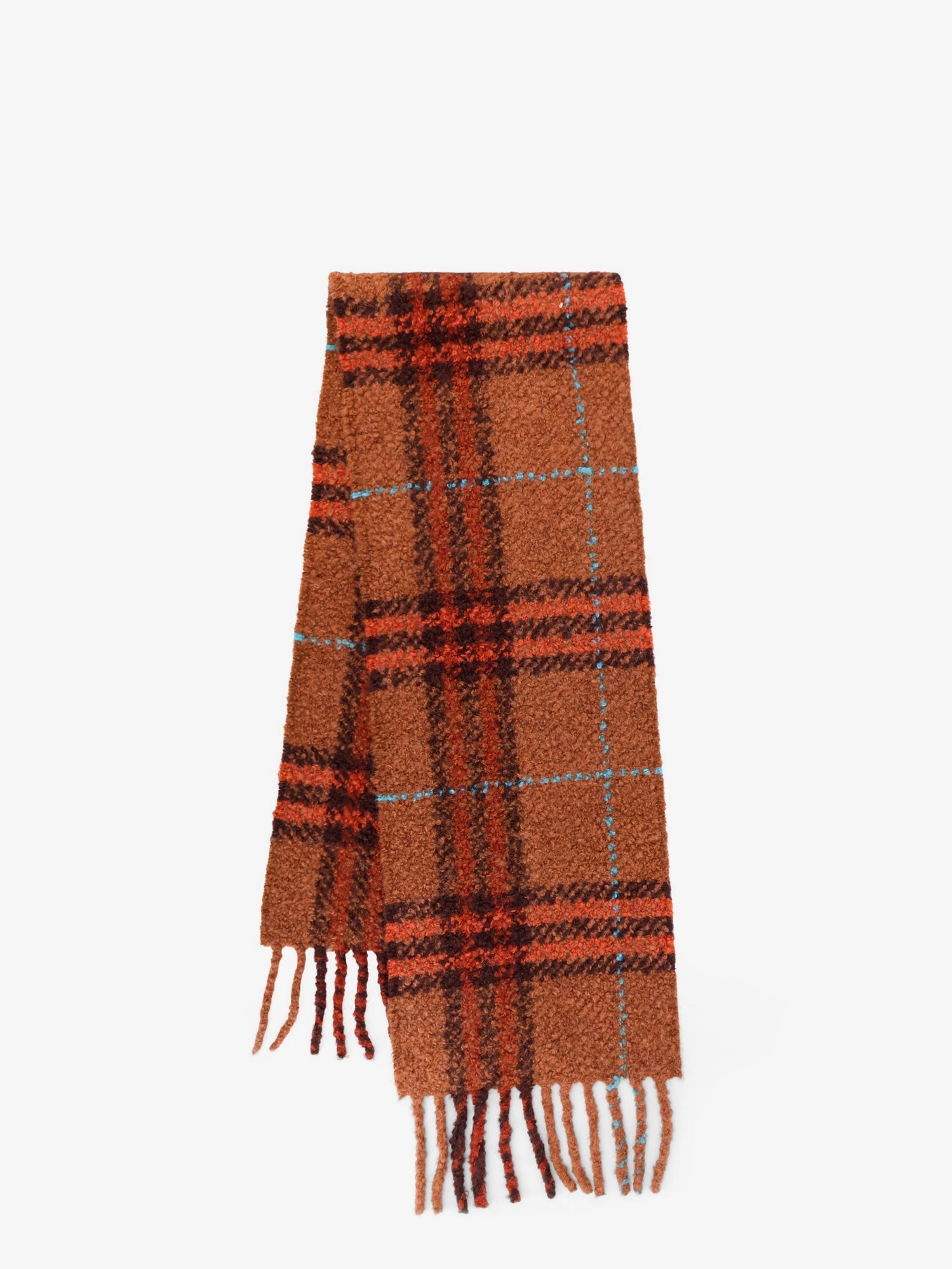 Burberry Women Wool Blend And Alpaca Boucle Scarf