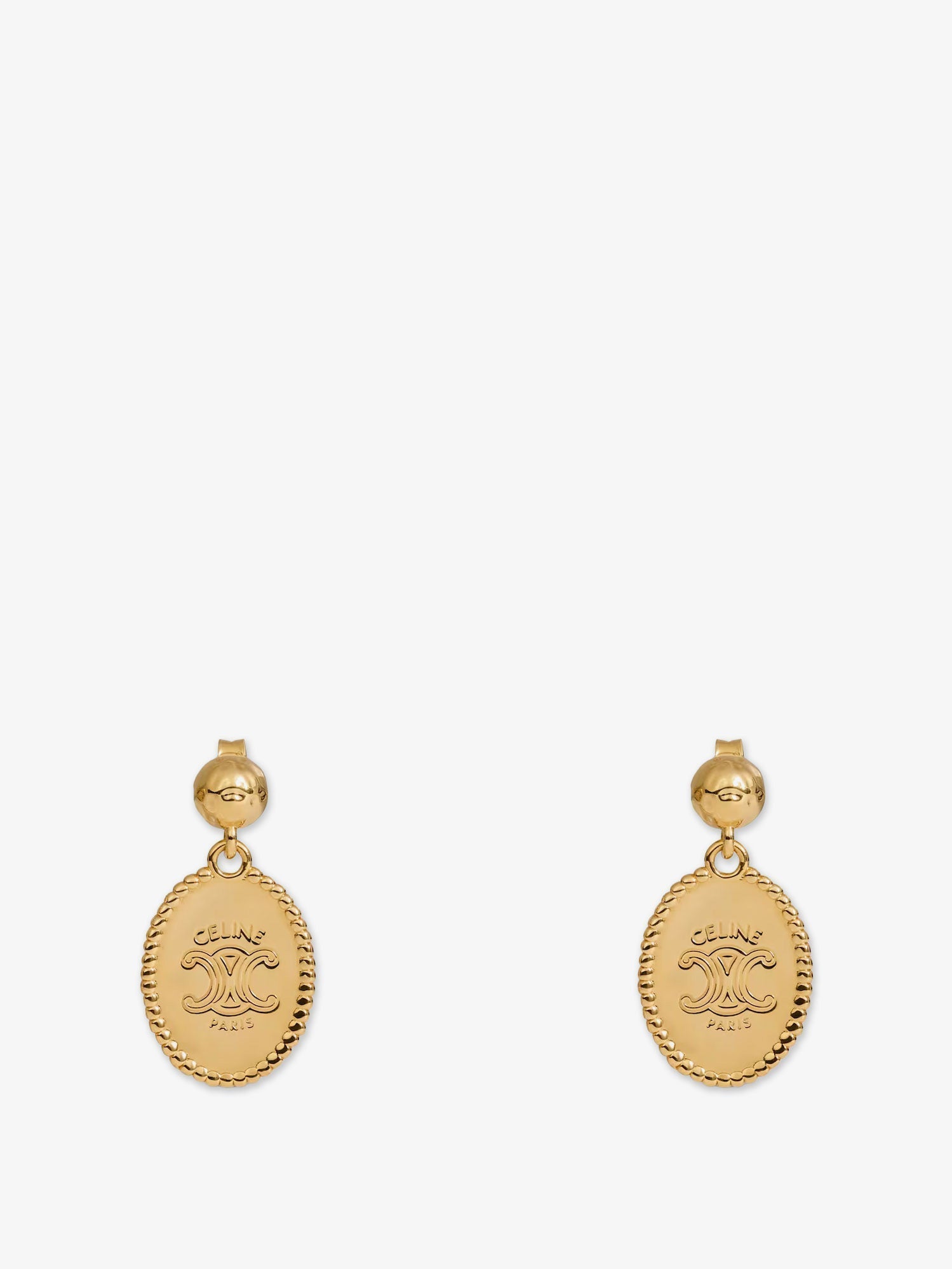 Celine Women Brass Earrings With Gold Finish