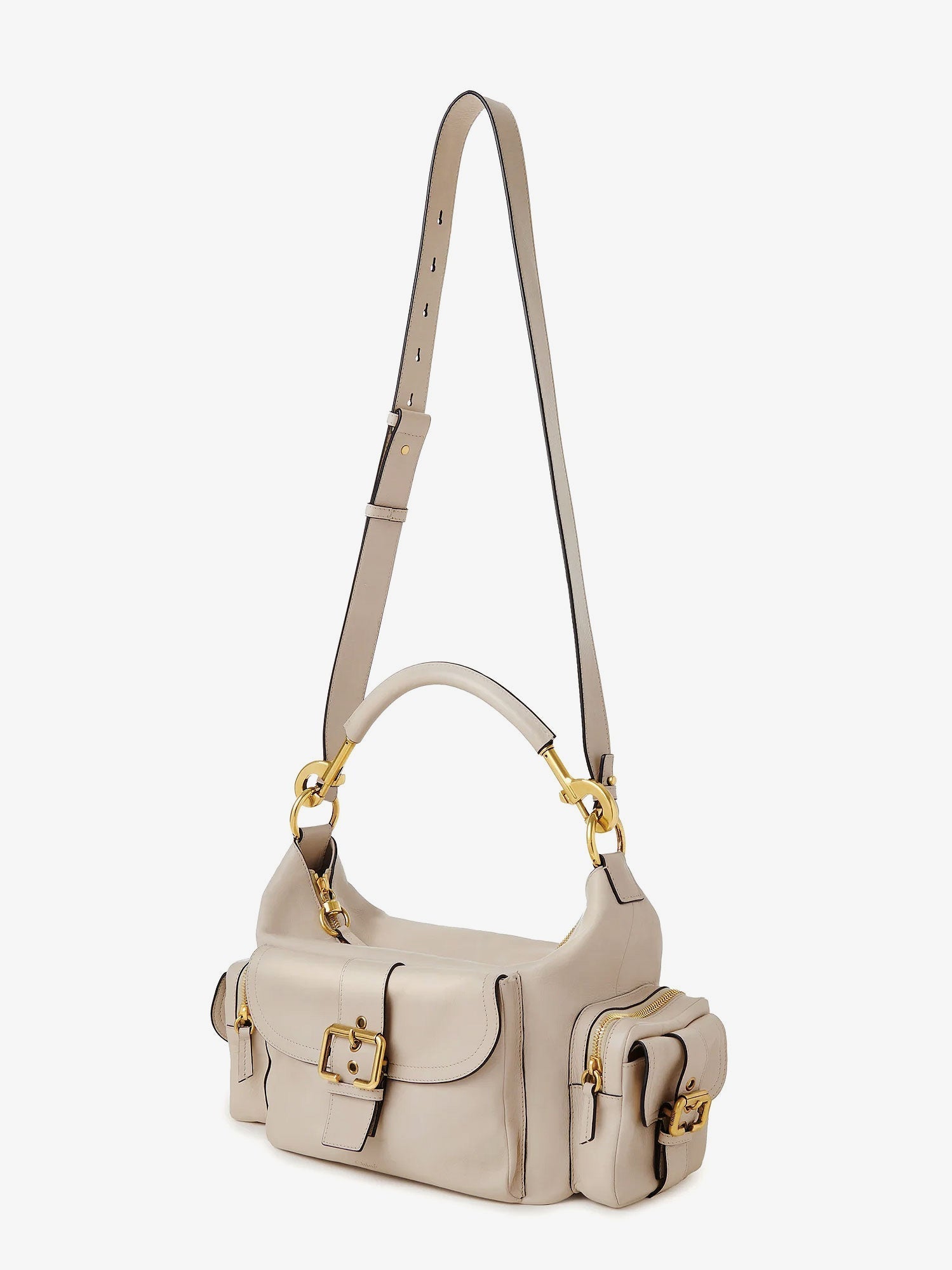 Chloe' Women Medium Double Carry Leather Shoulder Bag
