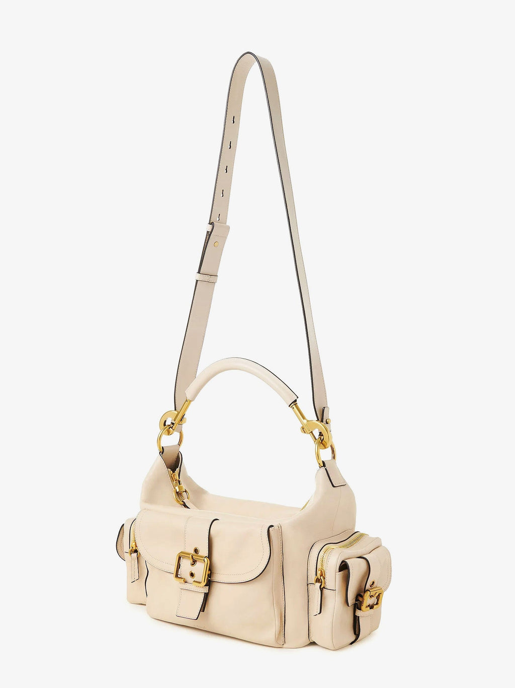 Chloe' Women Medium Double Carry Leather Shoulder Bag