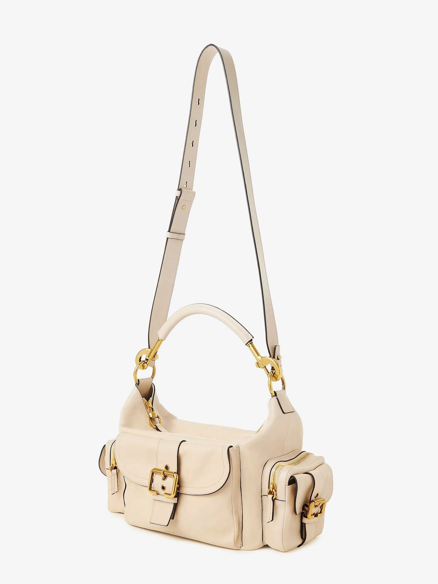 Chloe' Women Medium Double Carry Leather Shoulder Bag