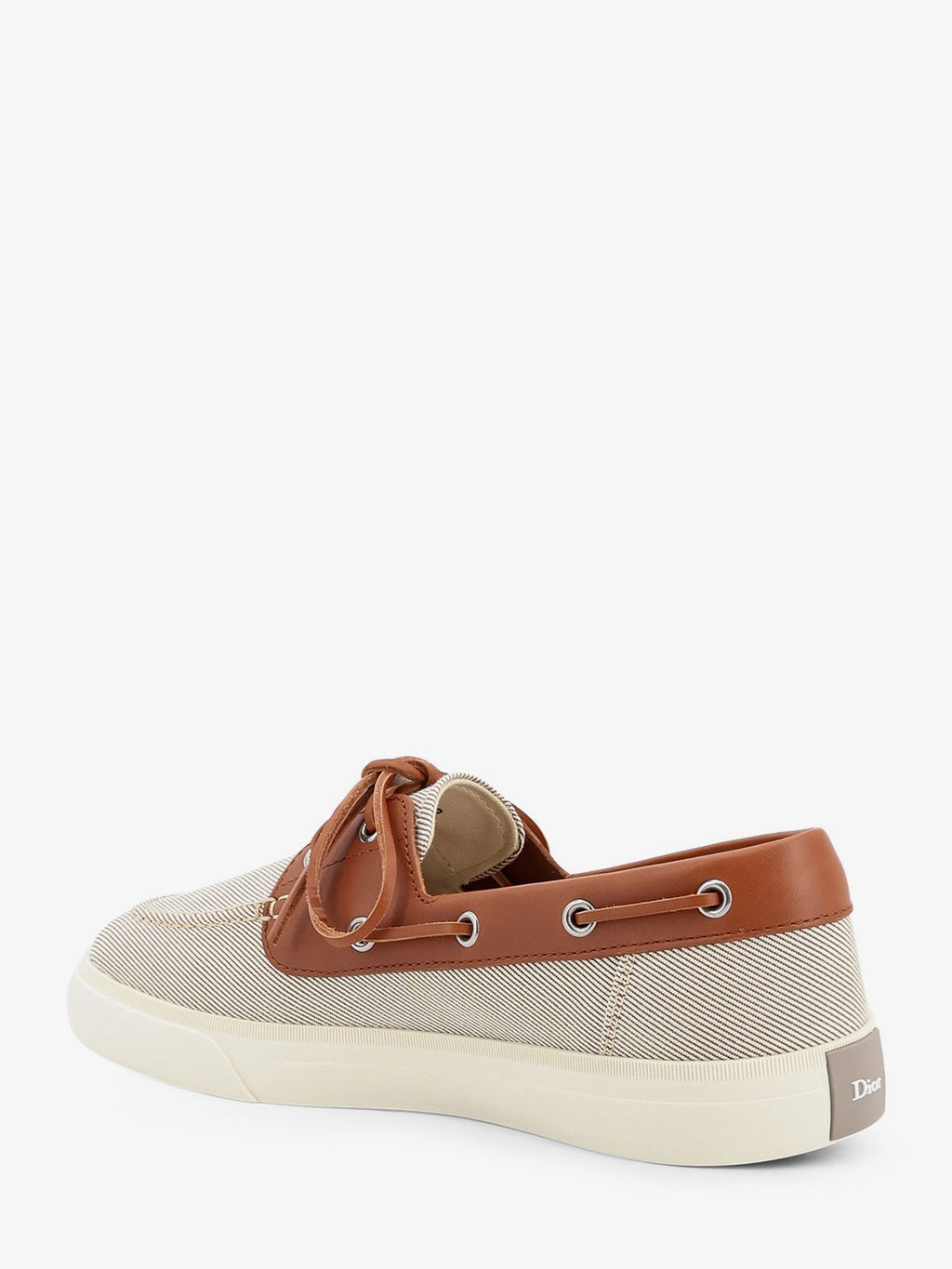 Dior Men Chester Dioriviera Canvas And Leather Loafers
