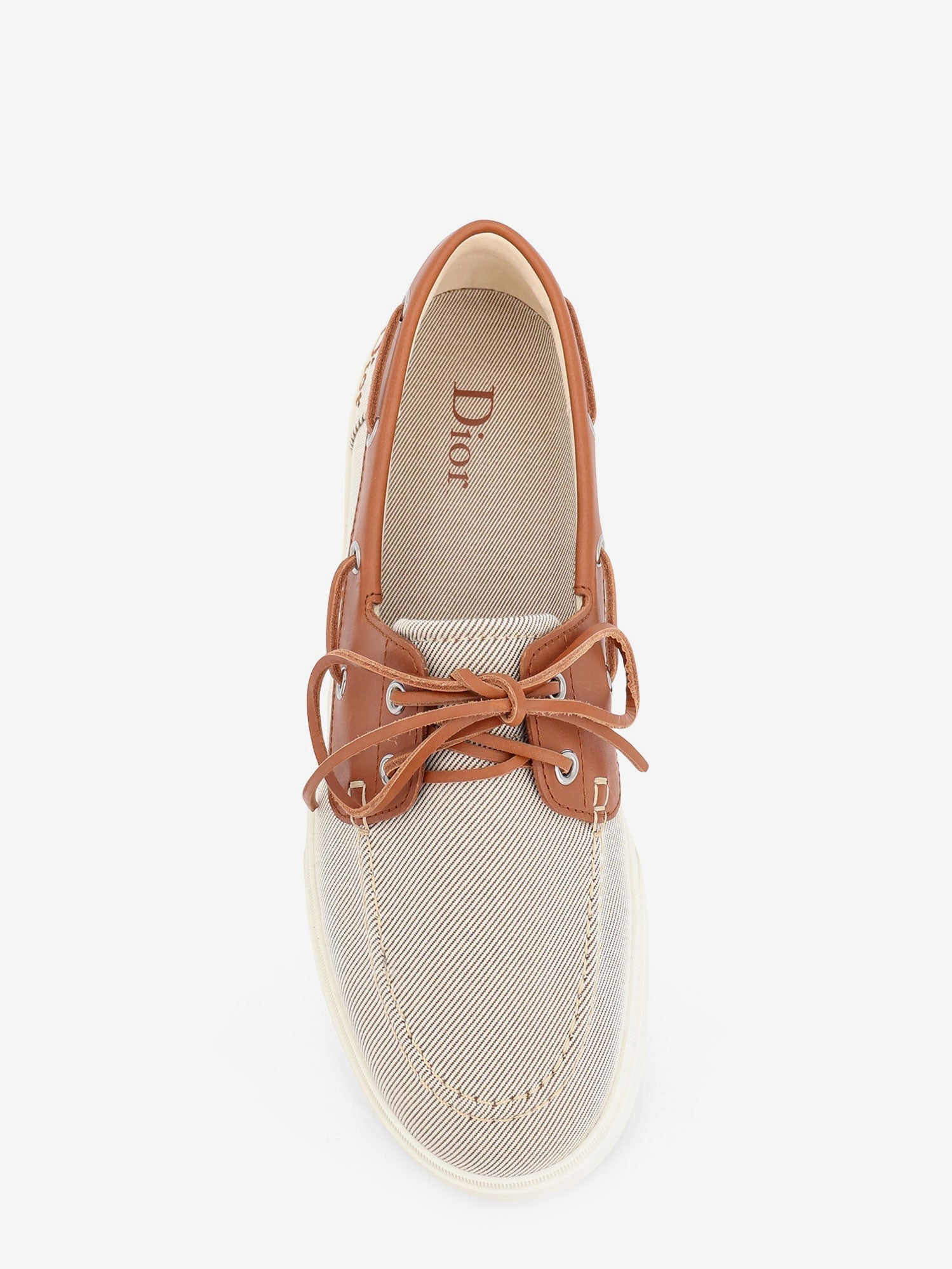 Dior Men Chester Dioriviera Canvas And Leather Loafers