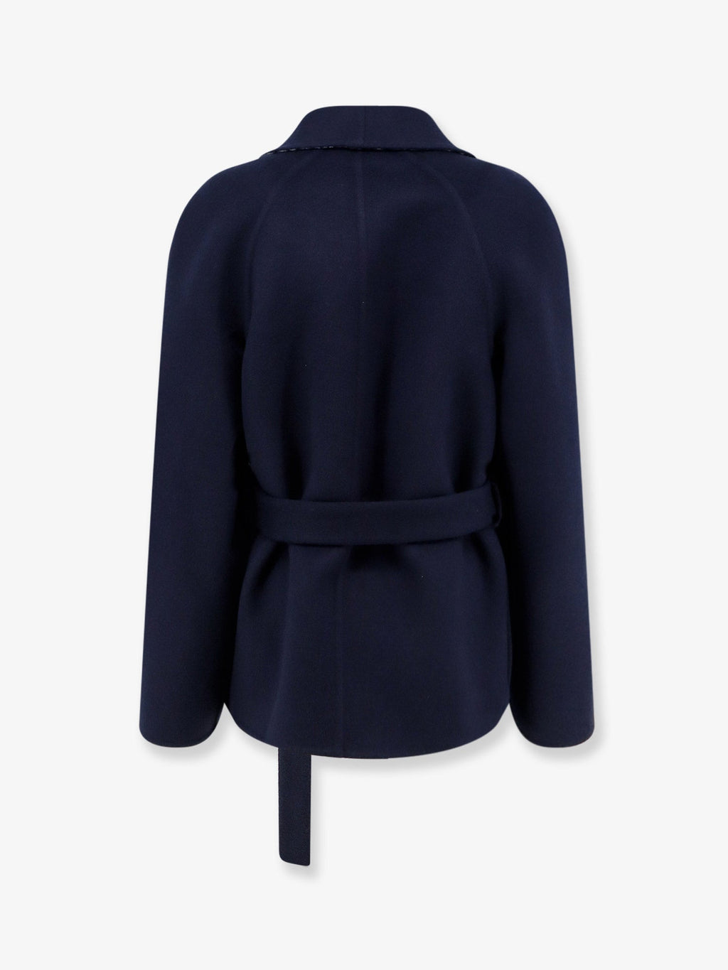 Dior Women Double-Breasted Virgin Wool And Silk Caban