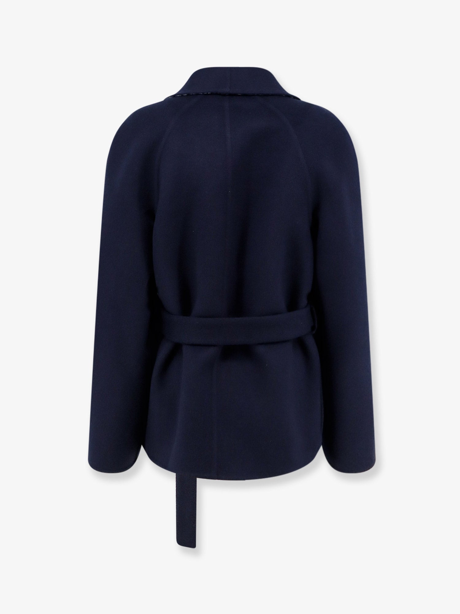 Dior Women Double-Breasted Virgin Wool And Silk Caban