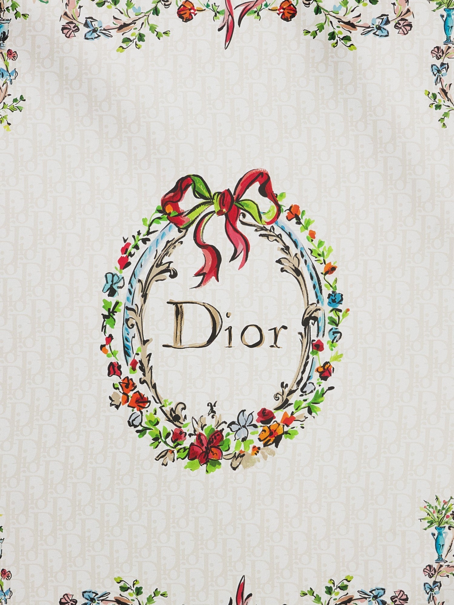 Dior Women Dior Arabesque Dioriviera 90 Silk Foulard