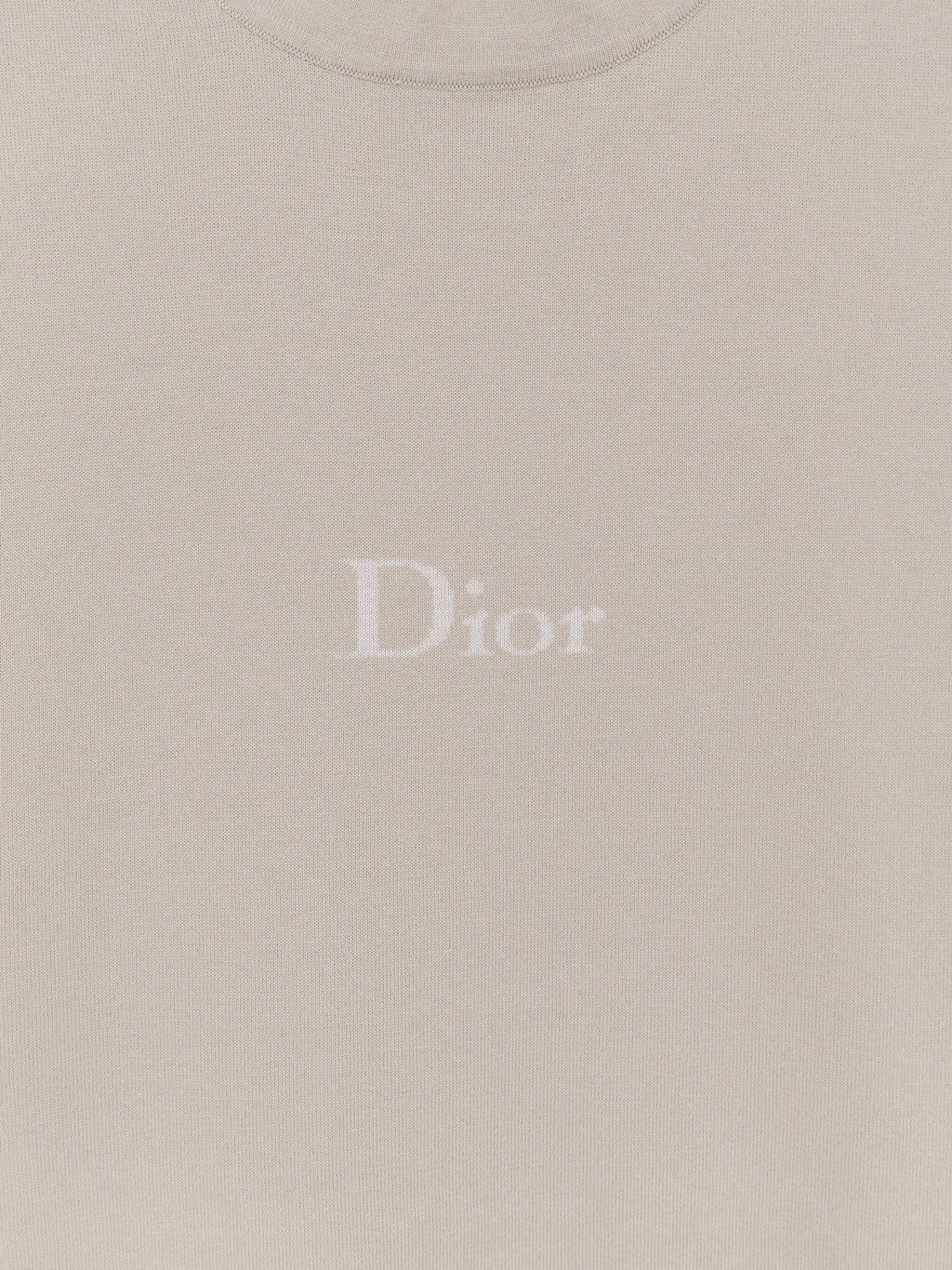 Dior Men Cotton T-Shirt With Lettering Logo