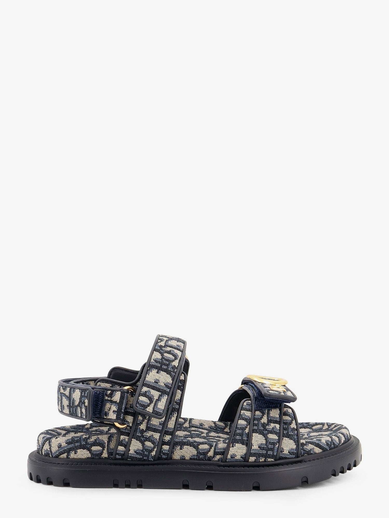 Dior Women Dior Oblique Jacquard Fabric Sandals