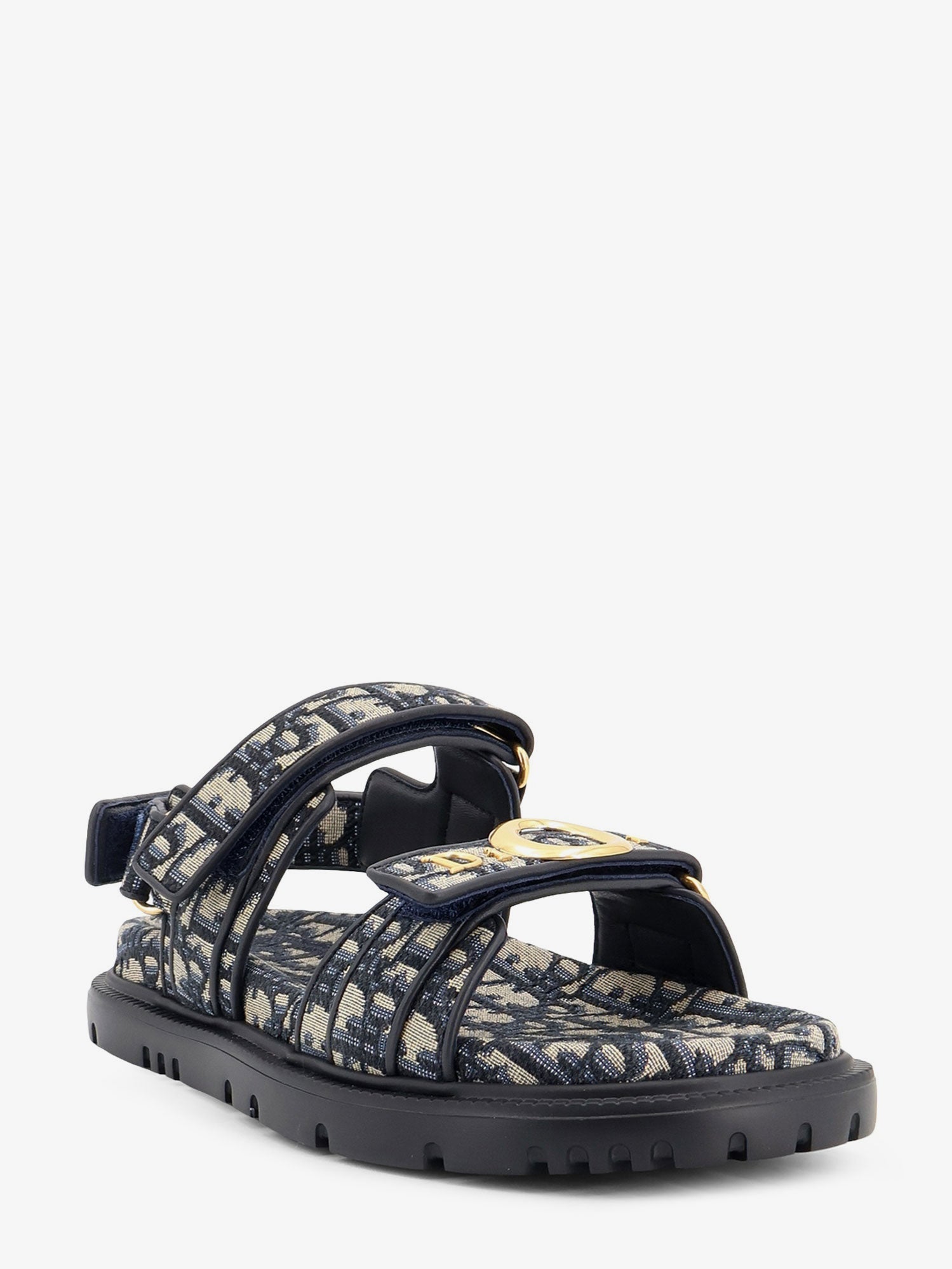 Dior Women Dior Oblique Jacquard Fabric Sandals