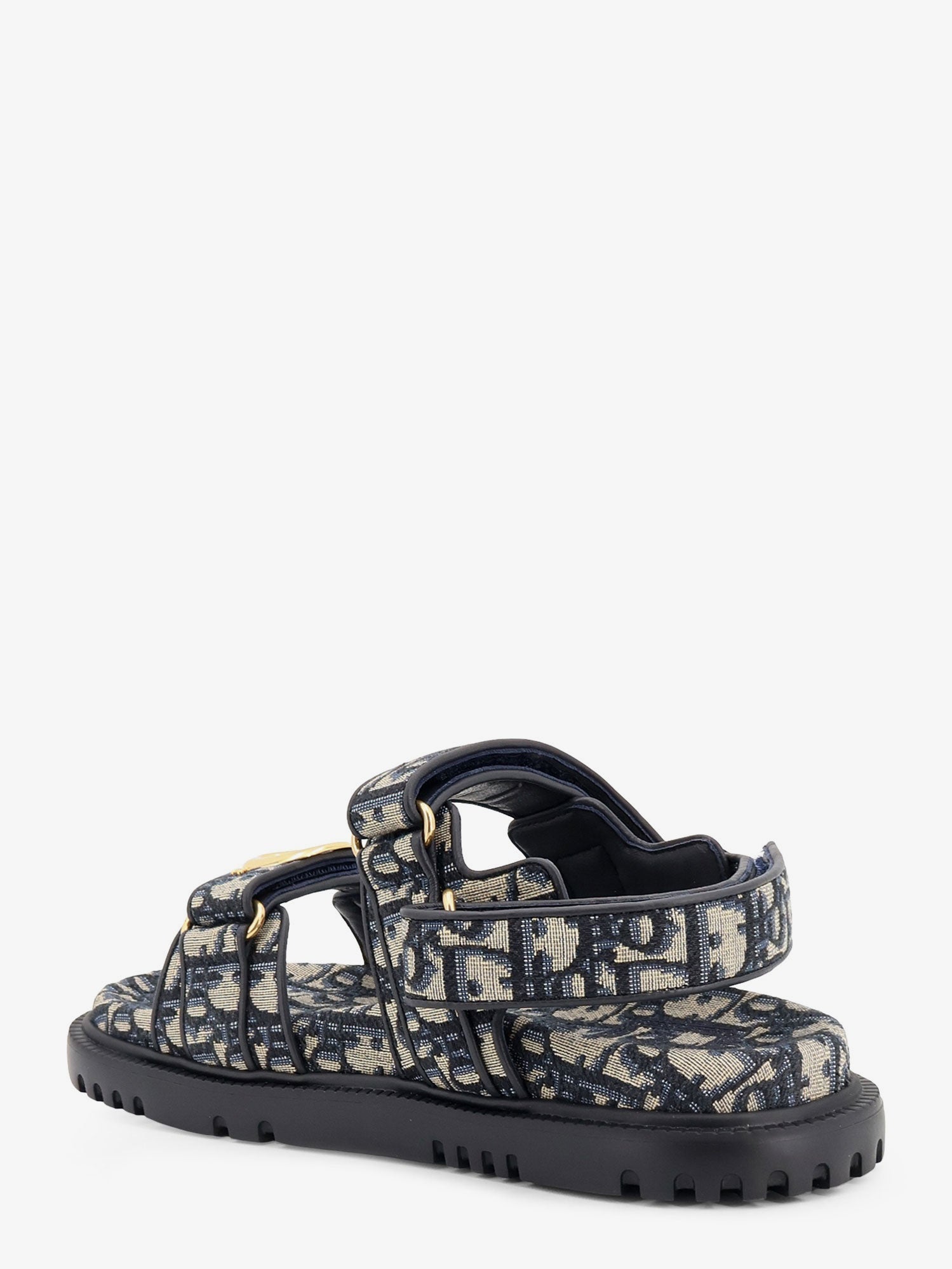 Dior Women Dior Oblique Jacquard Fabric Sandals