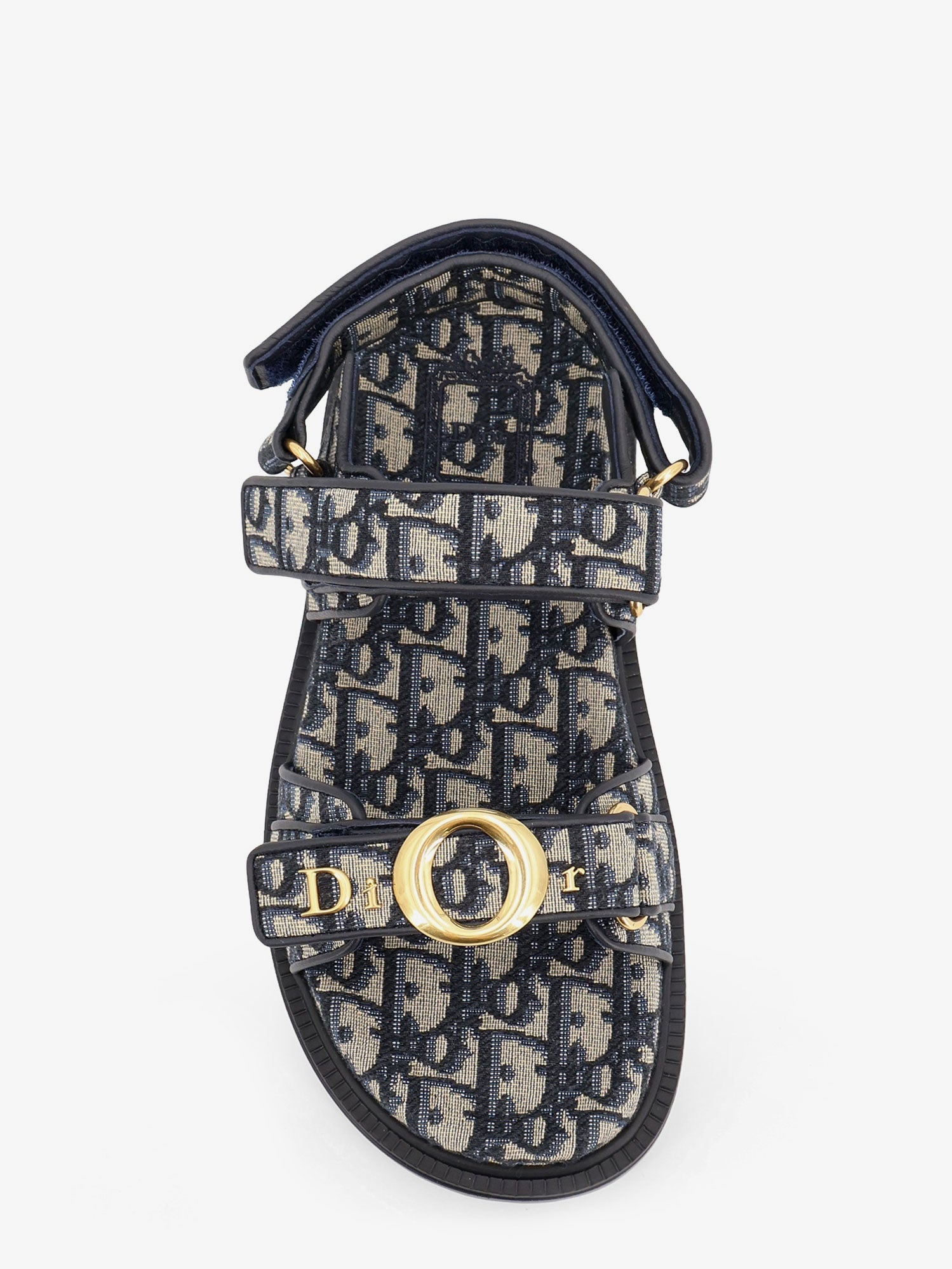 Dior Women Dior Oblique Jacquard Fabric Sandals