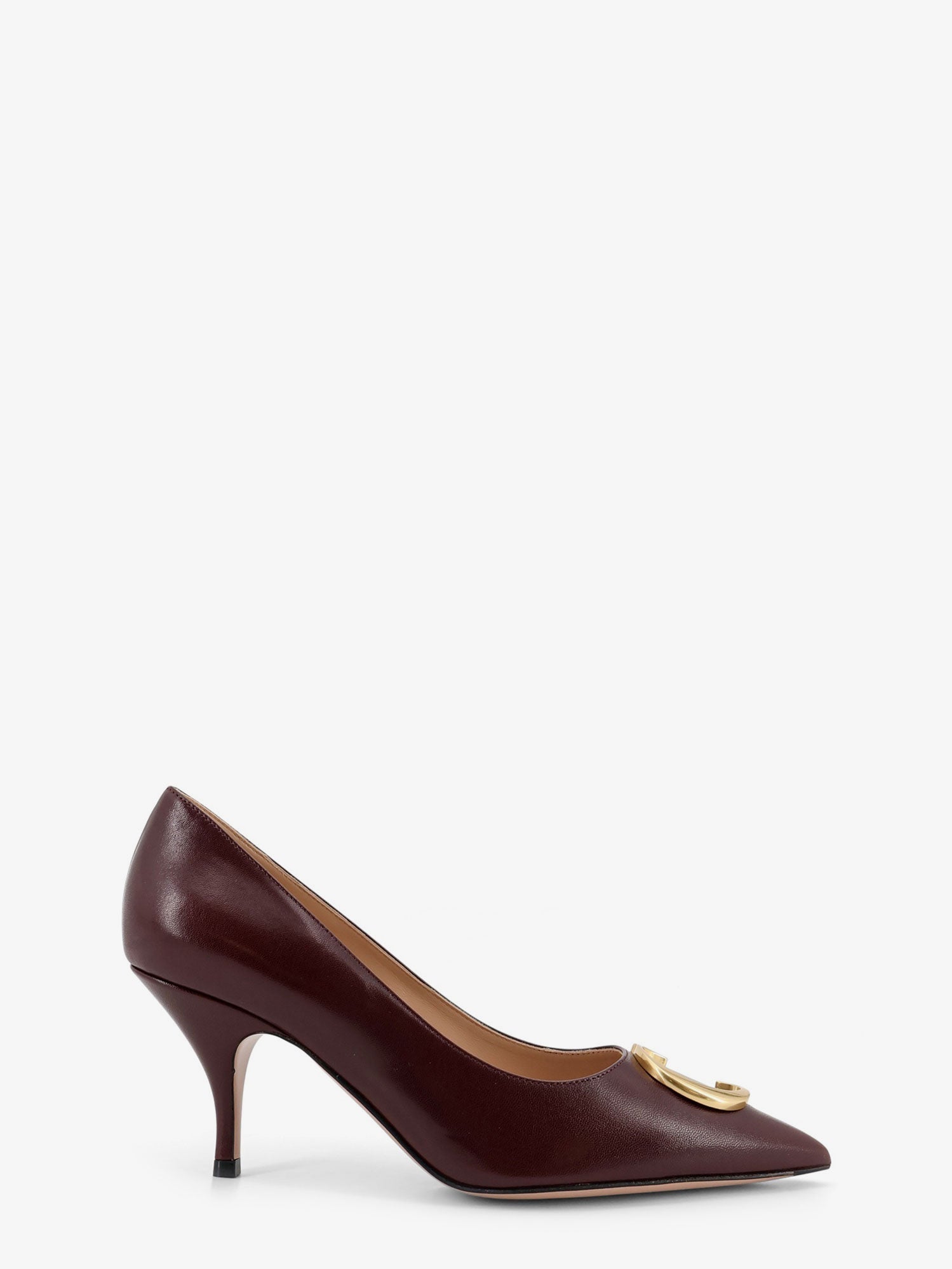 Dior Women Dior Initials Leather Pumps With Metal Cd Initials