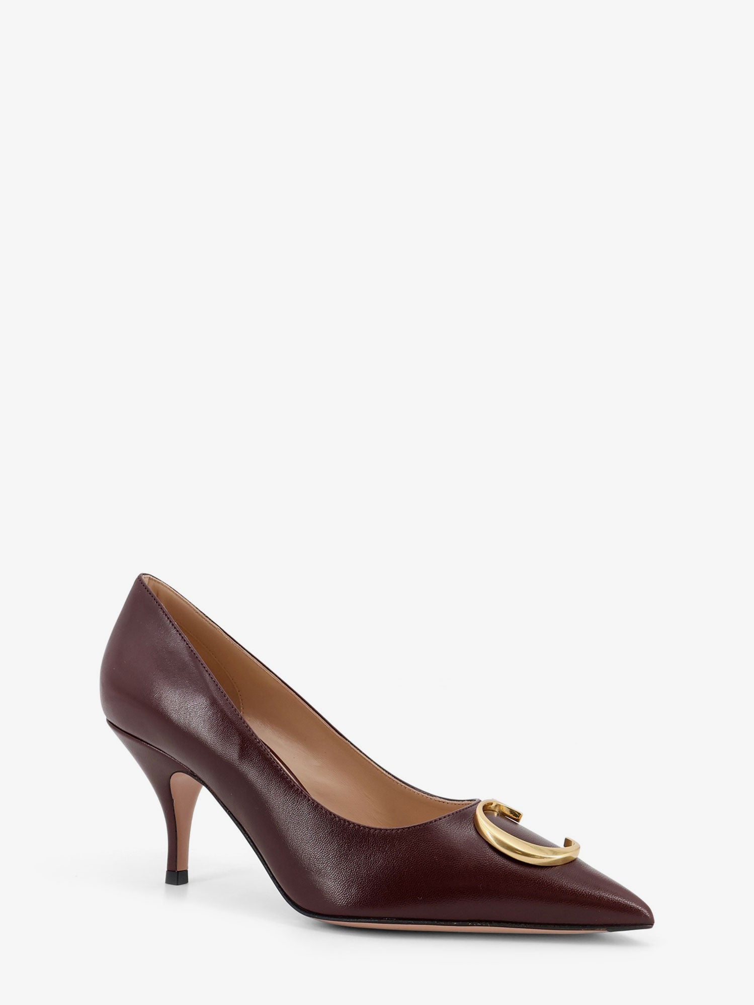 Dior Women Dior Initials Leather Pumps With Metal Cd Initials