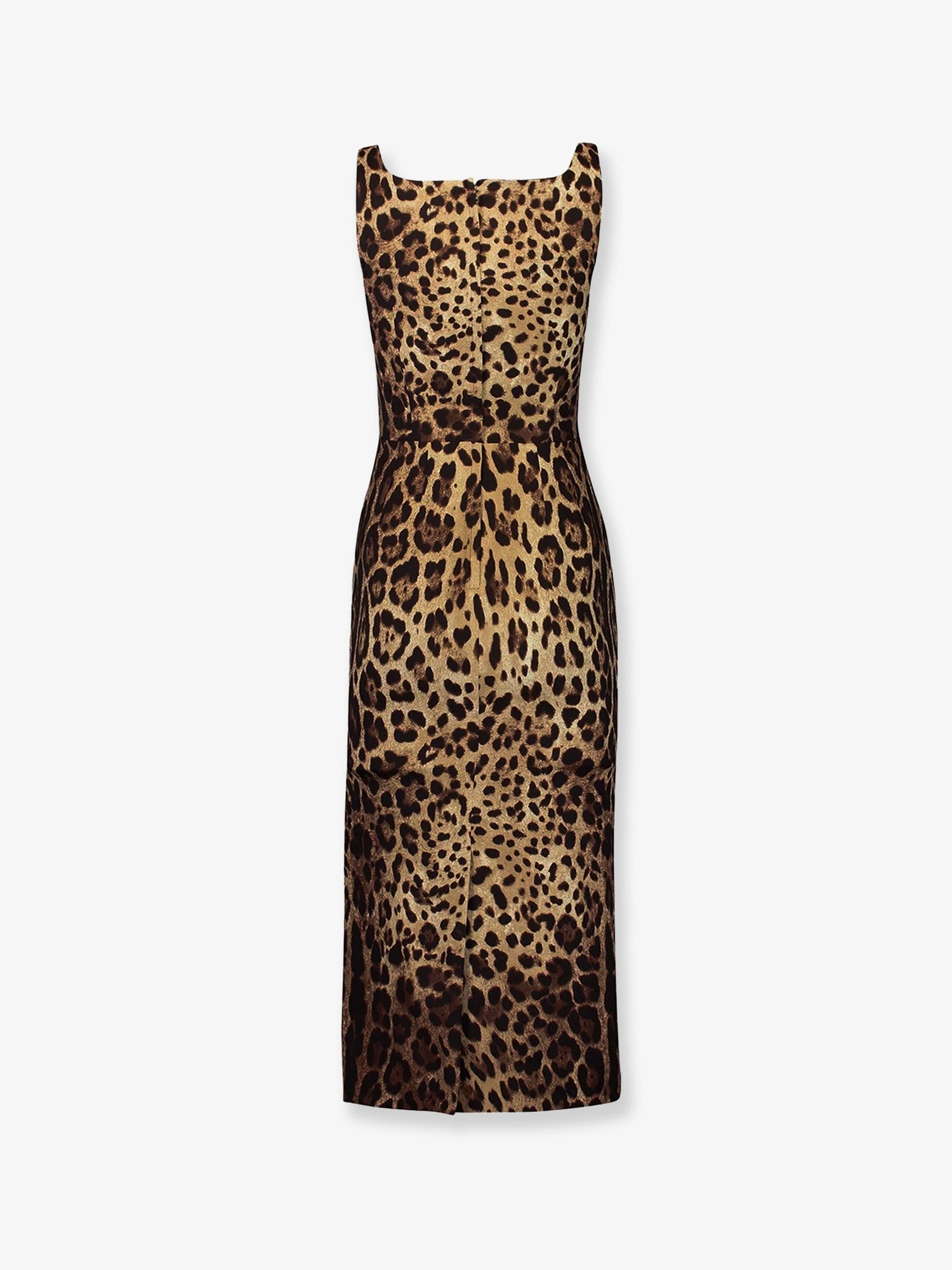 Dolce & Gabbana Women Midi Dress With Animal Print