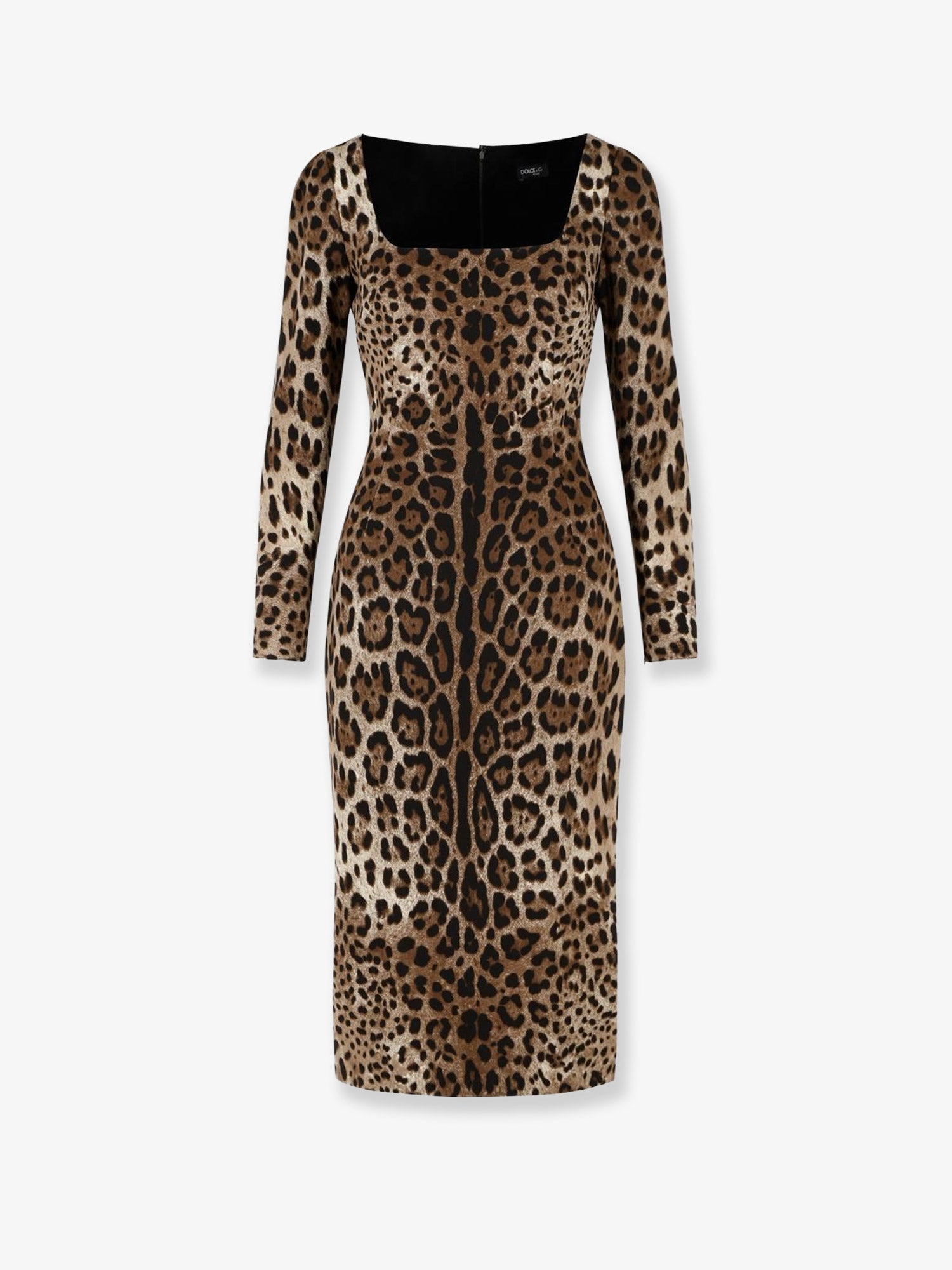 Dolce & Gabbana Women Midi Dress With Animal Print