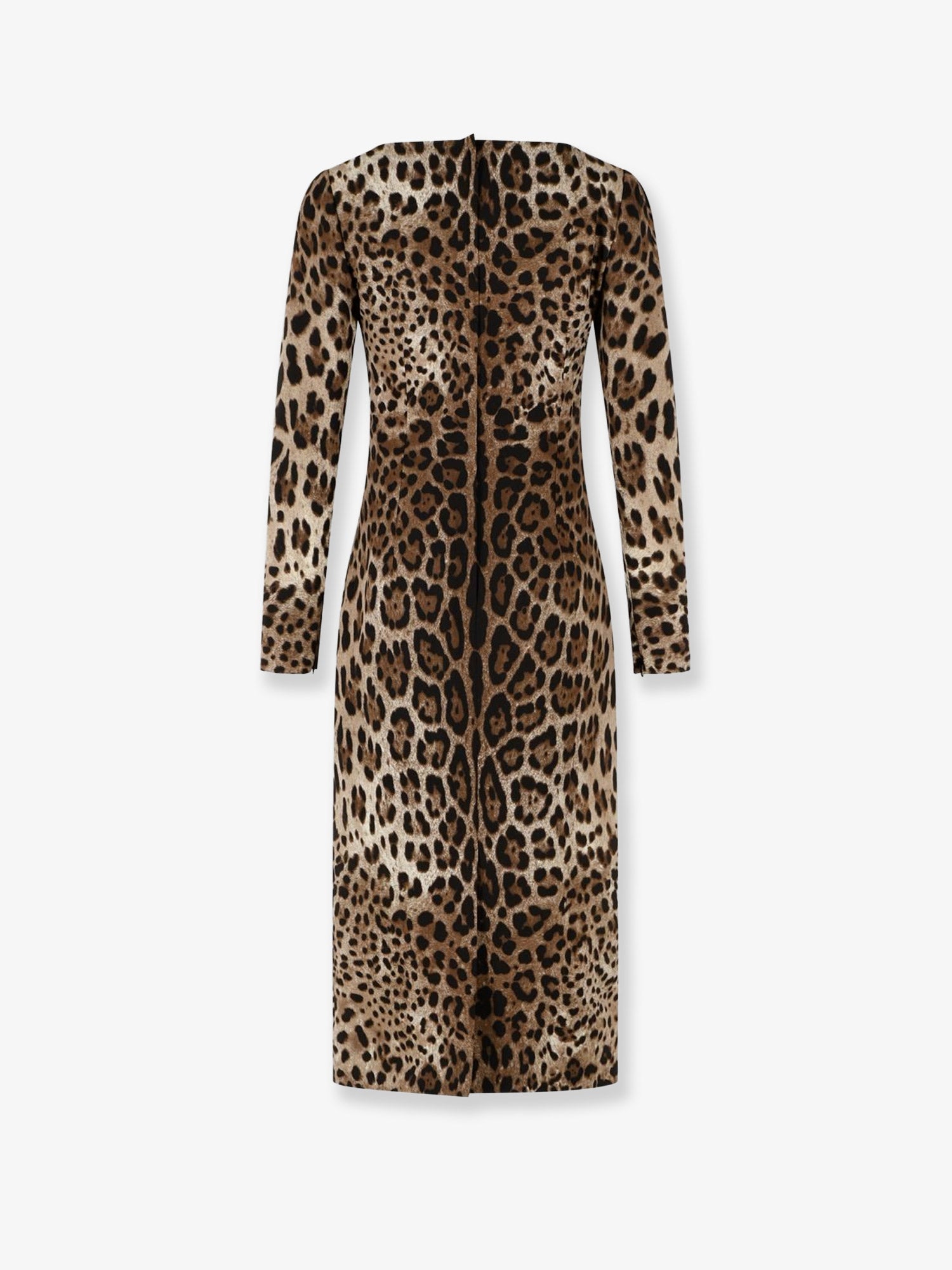 Dolce & Gabbana Women Midi Dress With Animal Print