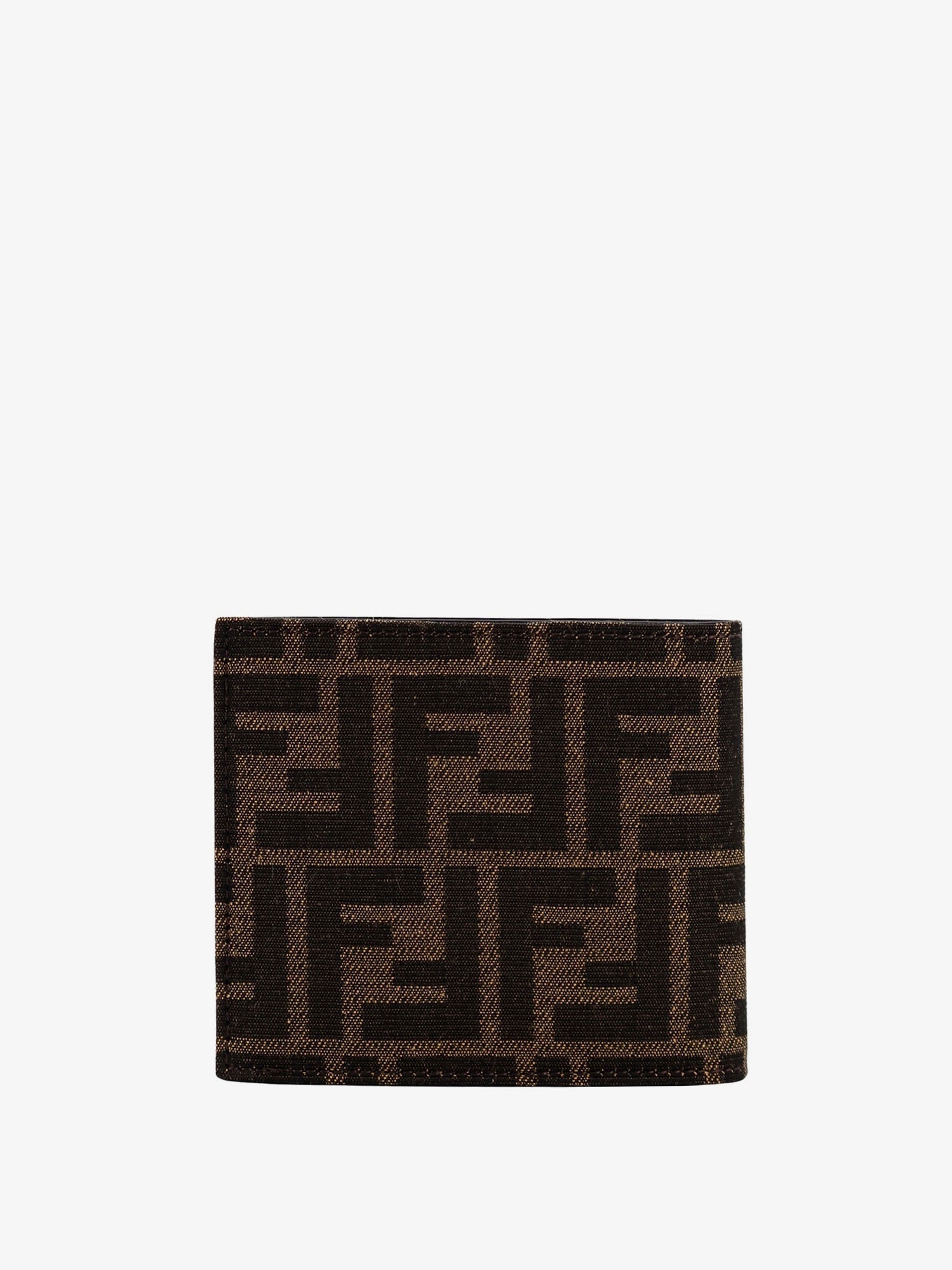 Fendi Men Bifold Wallet In Ff Jacquard Fabric