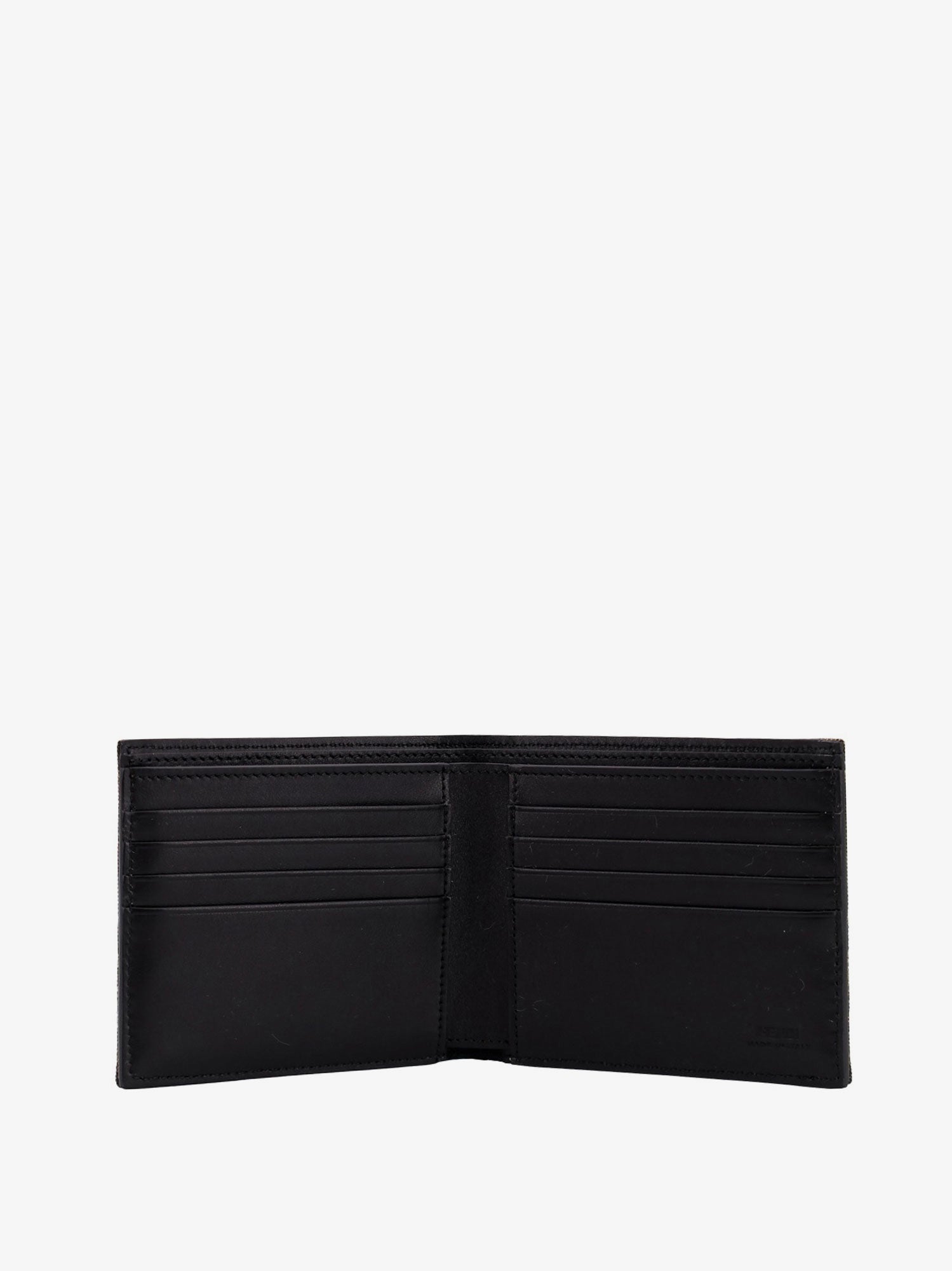 Fendi Men Bifold Wallet In Ff Jacquard Fabric