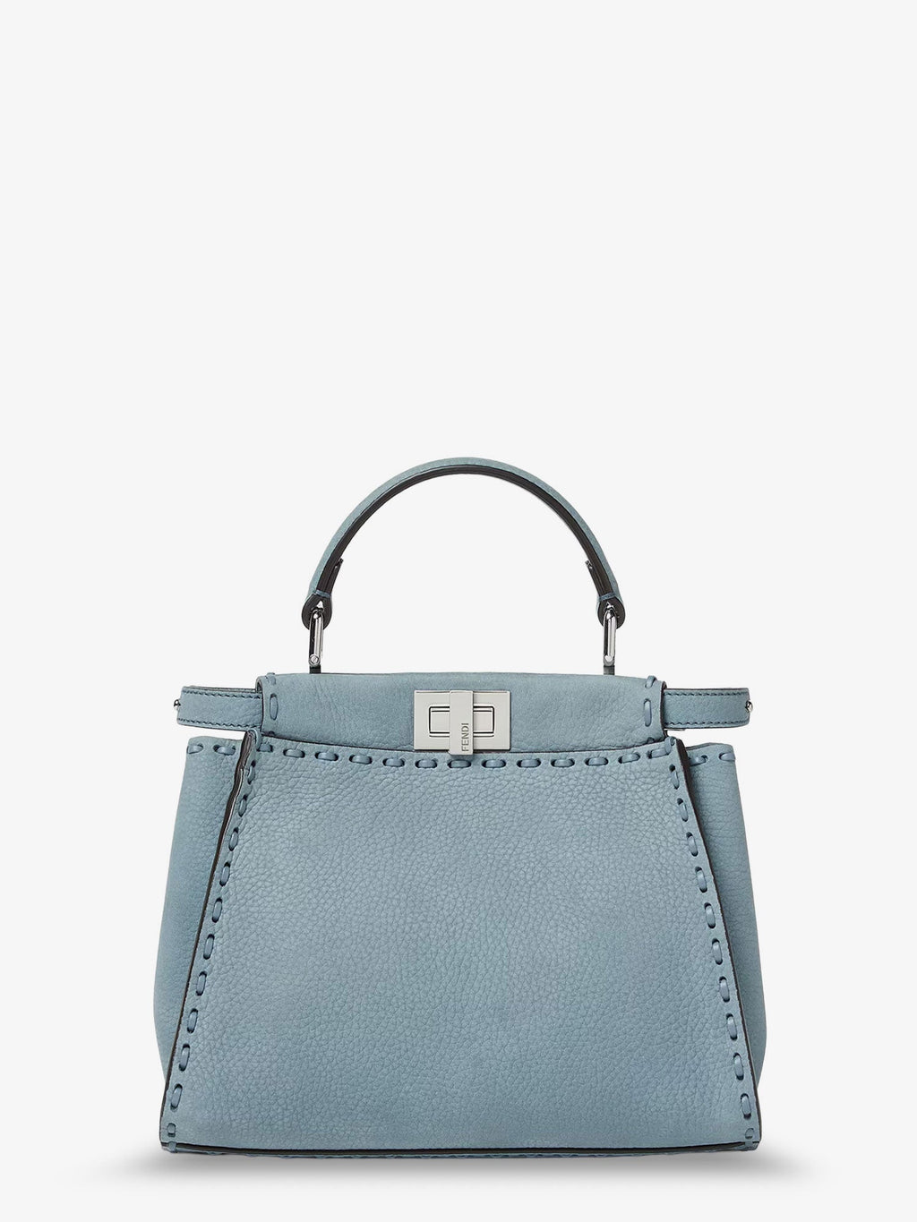 Fendi Women Peekaboo Mini Leather Crossbody Bag