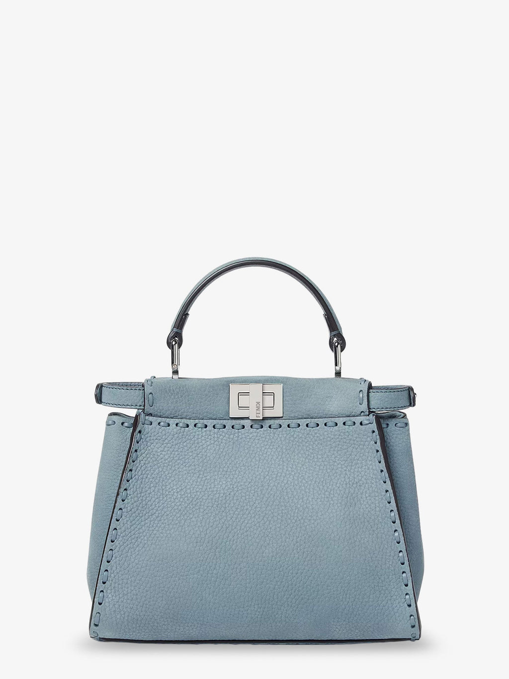 Fendi Women Peekaboo Mini Leather Crossbody Bag