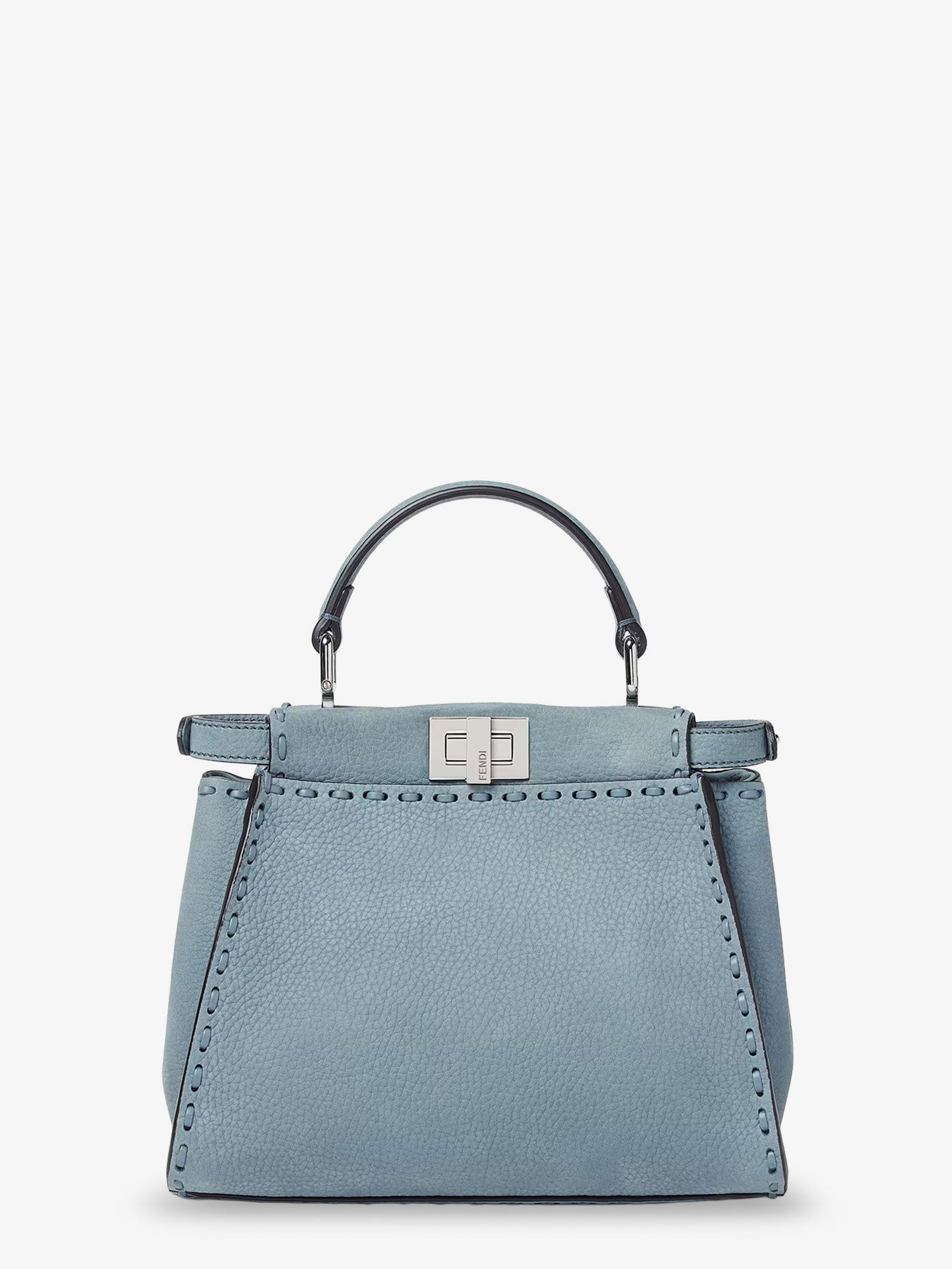 Fendi Women Peekaboo Mini Leather Crossbody Bag