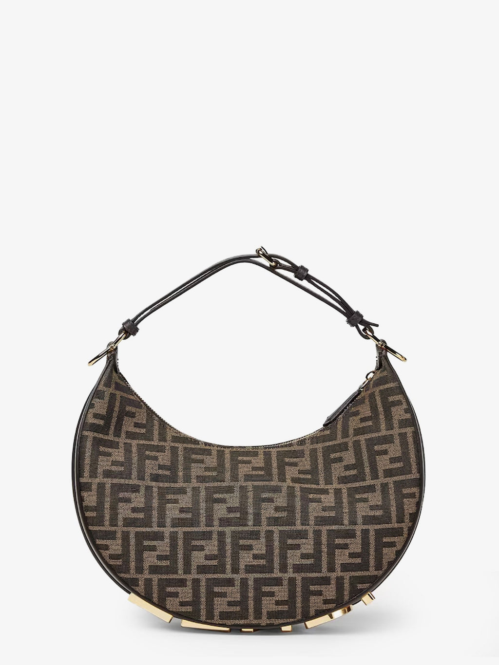 Fendi Women Fendigraphy Small Ff Jacquard Fabric Handbag