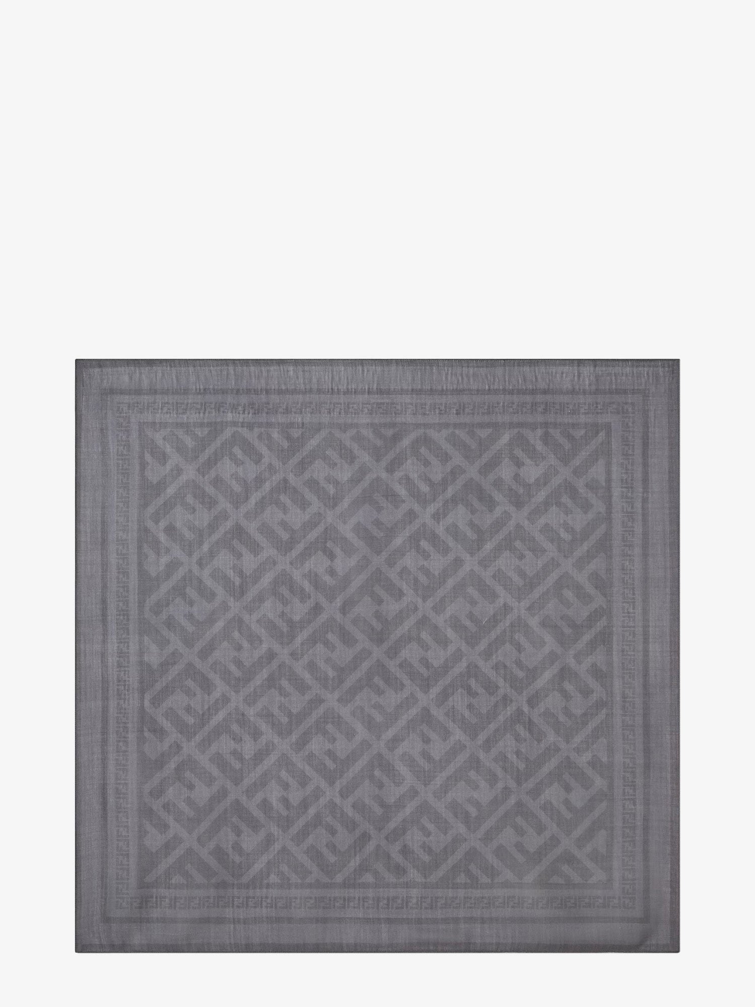 Fendi Men Wool And Silk Scarf