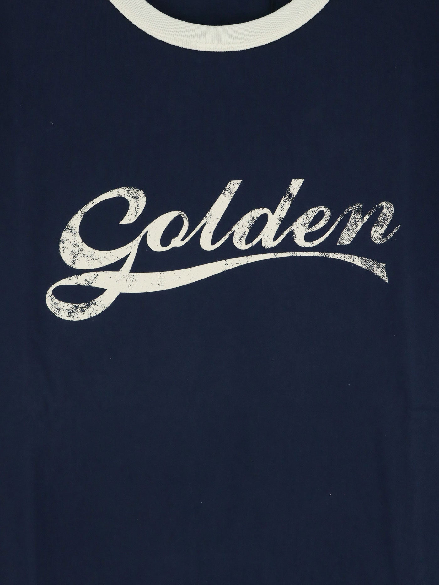 Golden Goose Deluxe Brand Men Cotton T-Shirt With Printed Logo On The Front