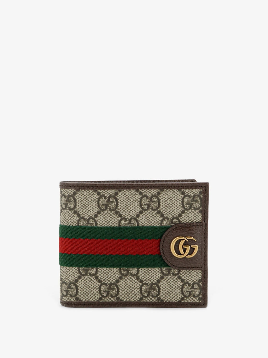 Gucci Men Coated Canvas Wallet With Gg Motif