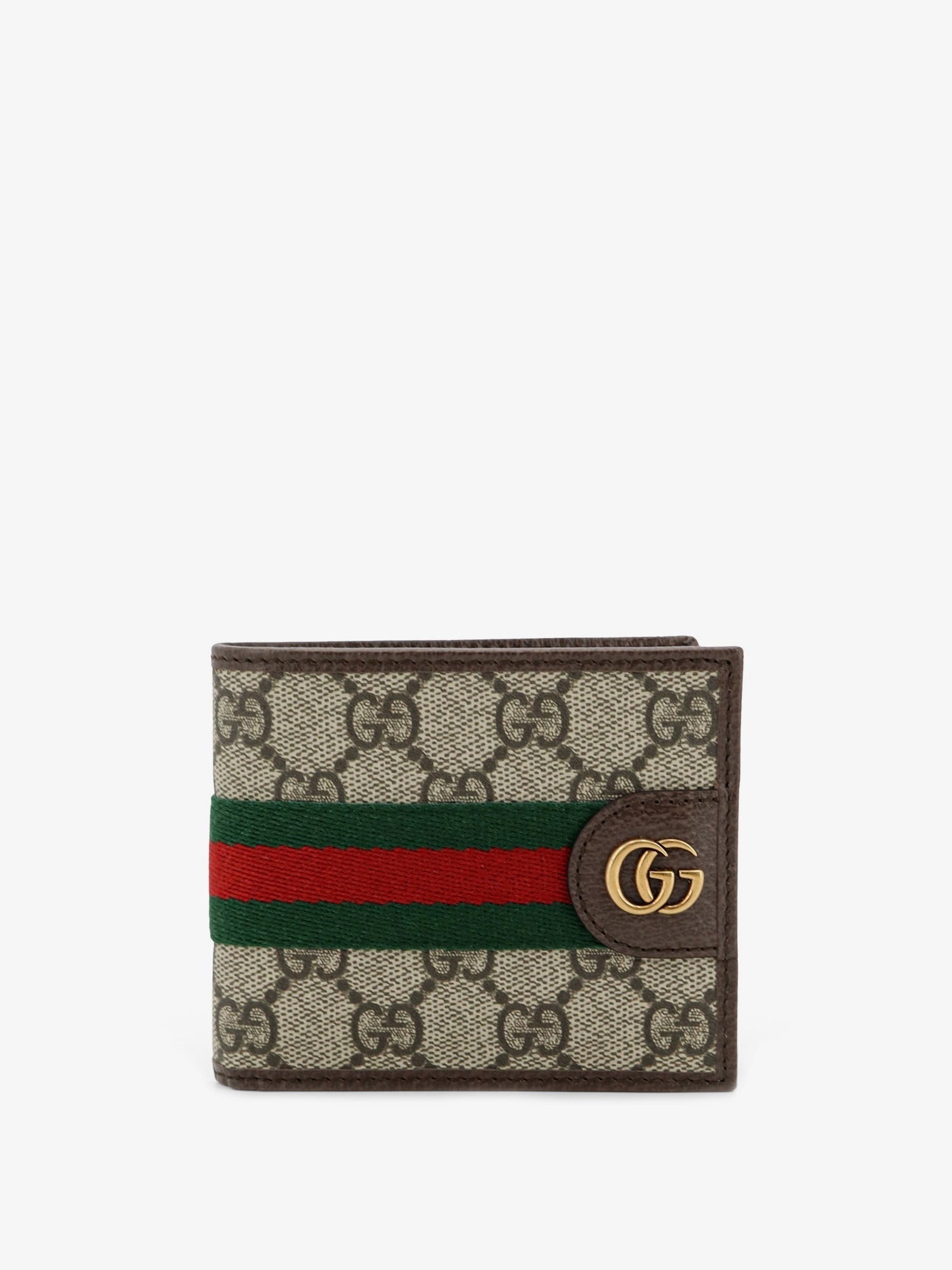 Gucci Men Coated Canvas Wallet With Gg Motif