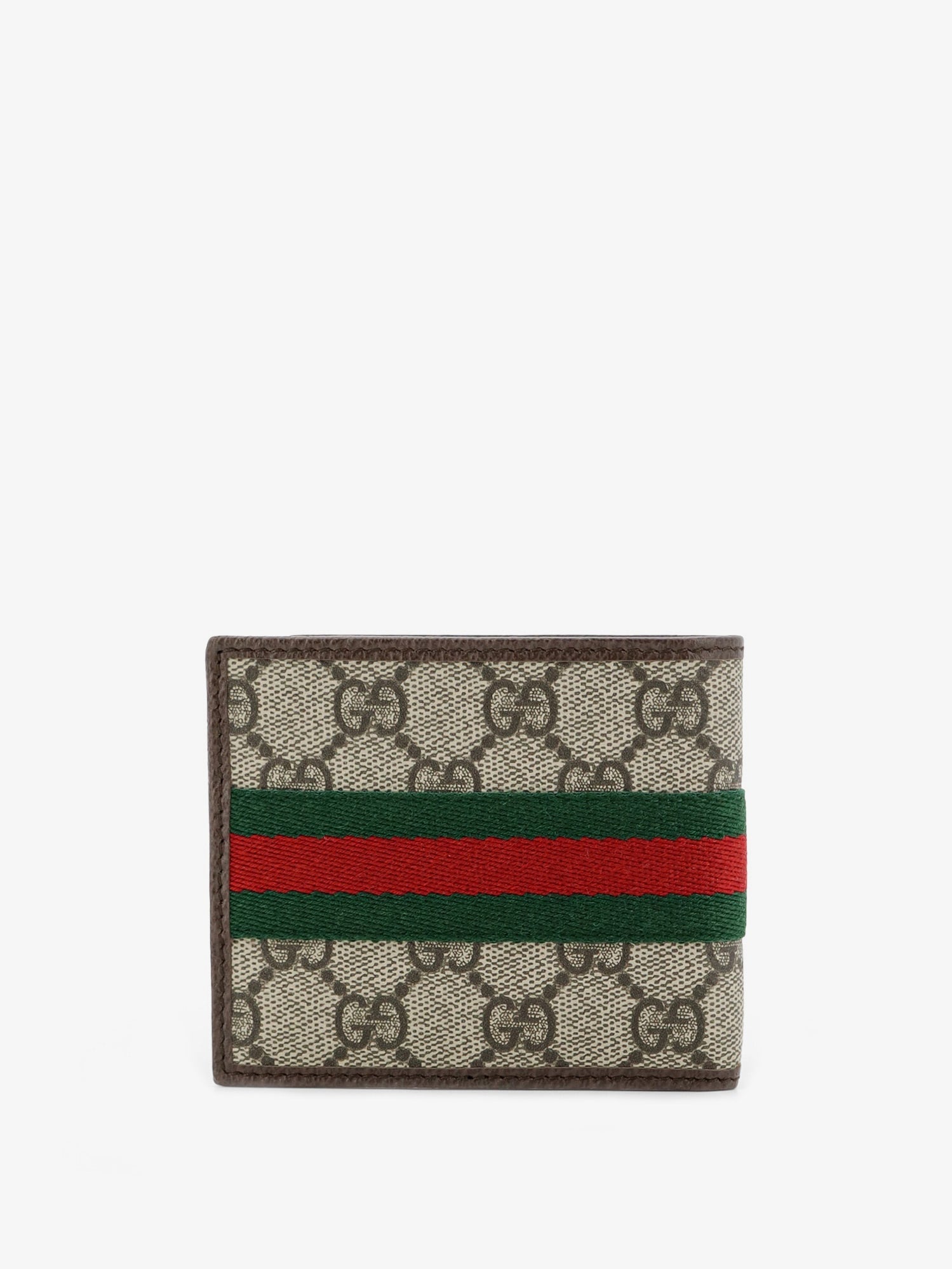 Gucci Men Coated Canvas Wallet With Gg Motif