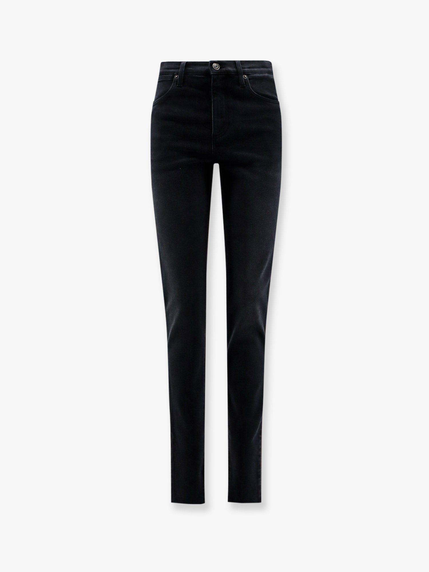 Gucci Women Slim Fit Black Denim Trousers