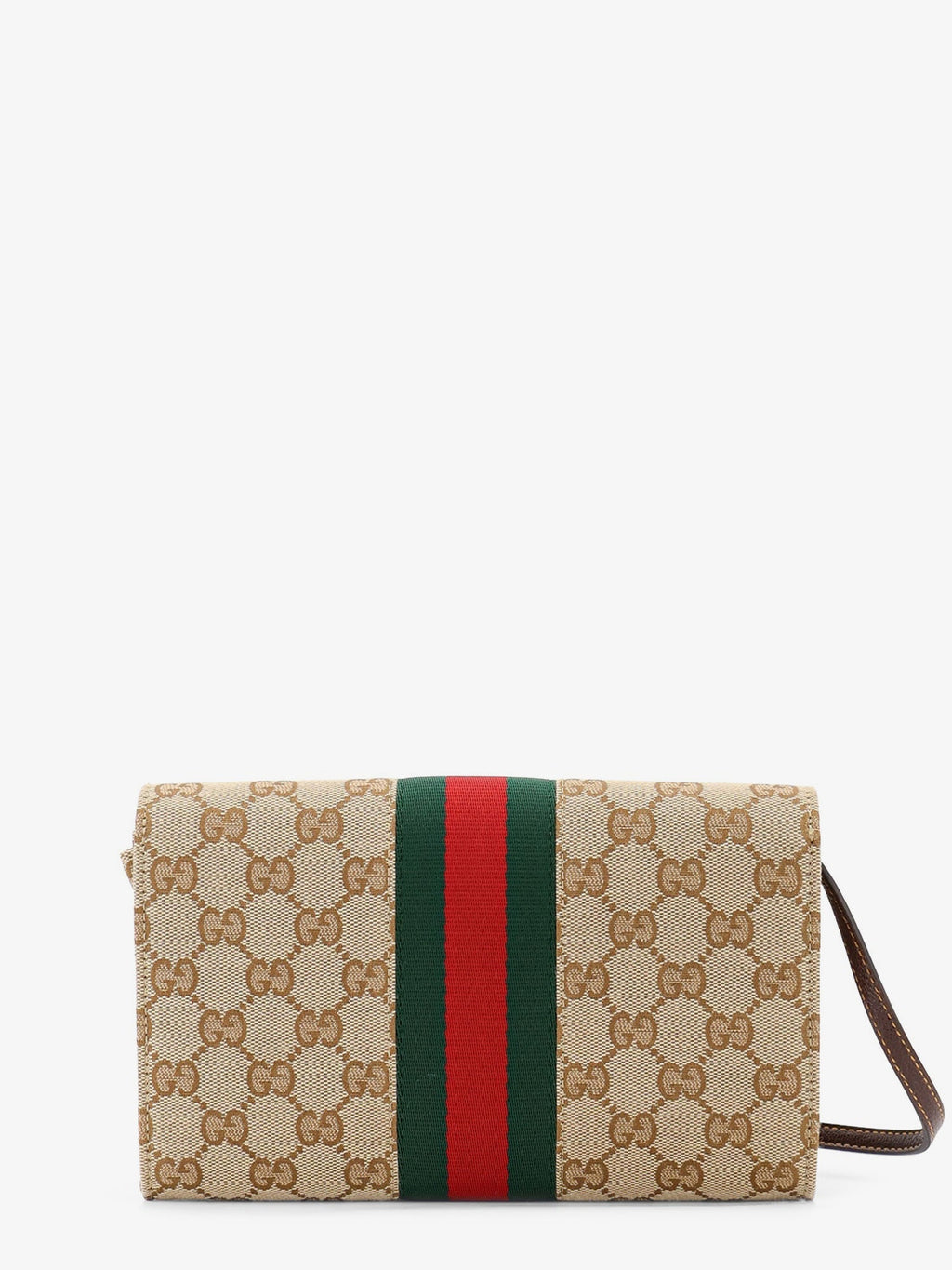Gucci Women Gucci Horsebit Web Gg Fabric Wallet