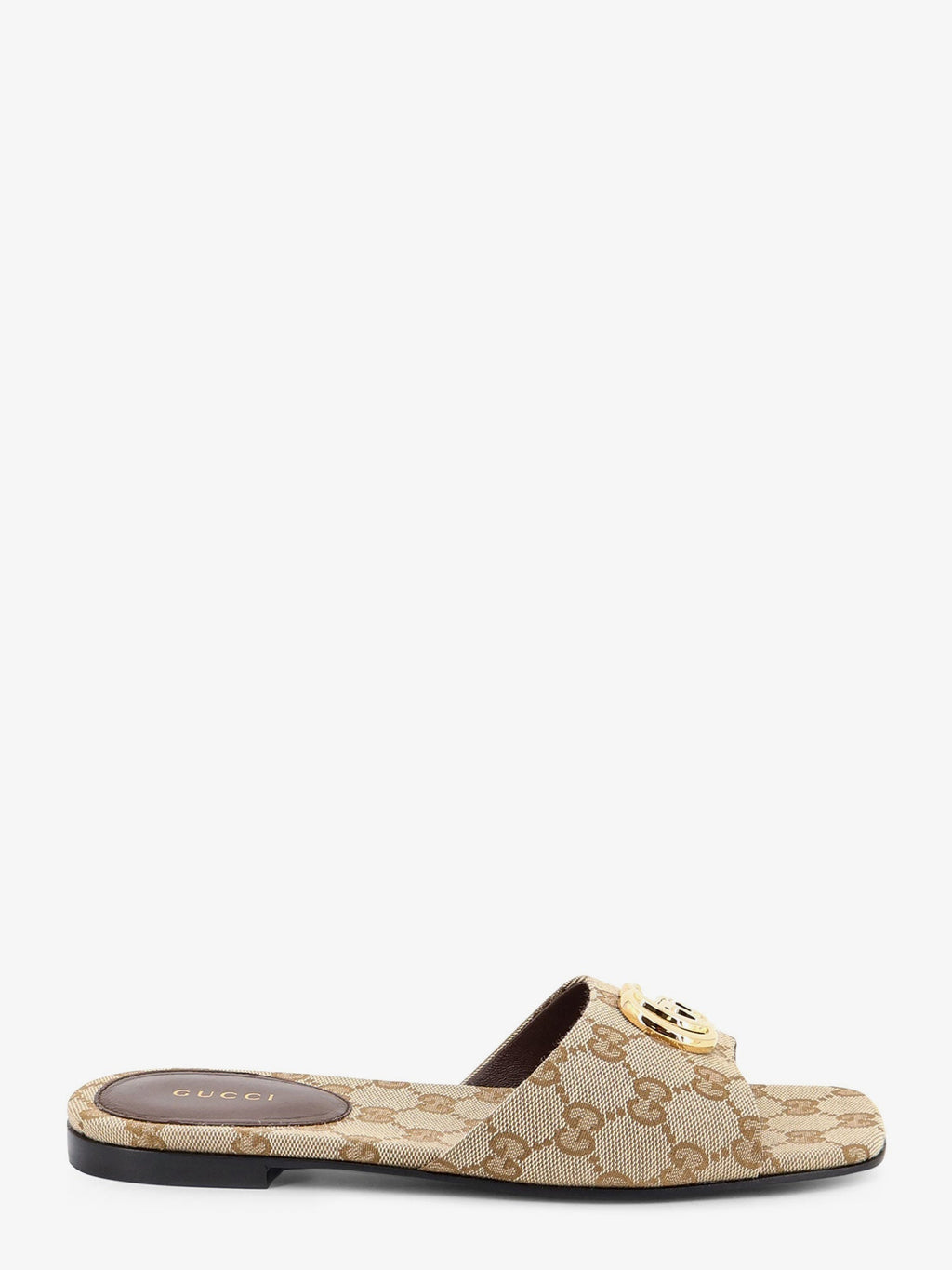 Gucci Women Gg Fabric Slide Sandals