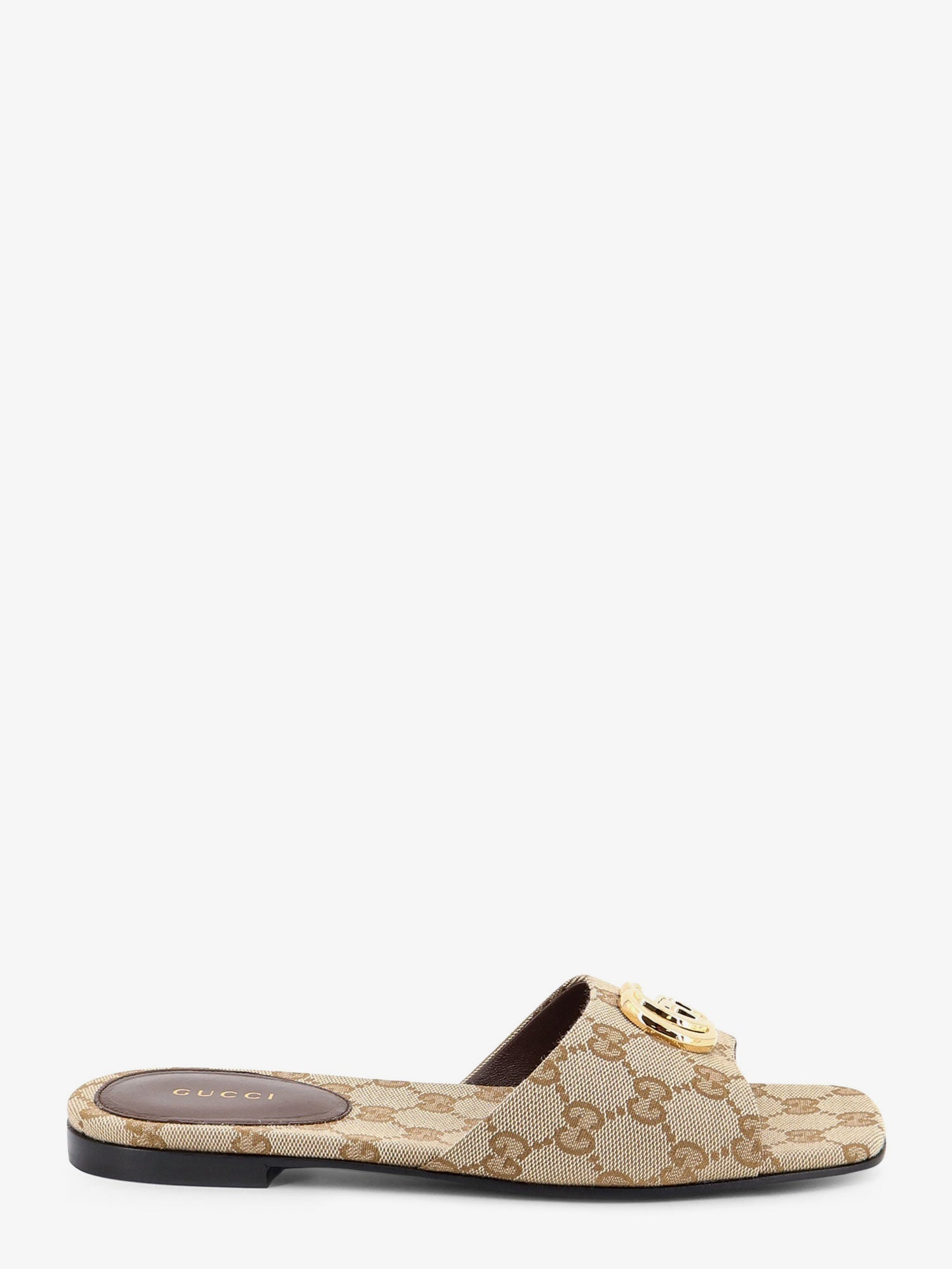Gucci Women Gg Fabric Slide Sandals