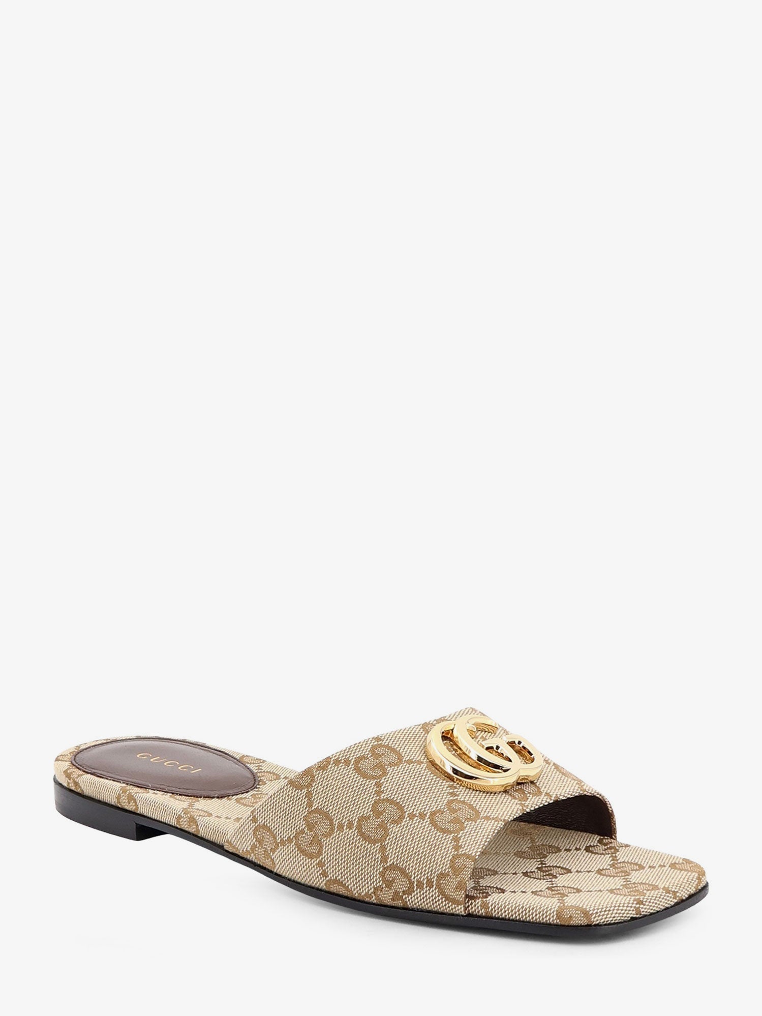 Gucci Women Gg Fabric Slide Sandals