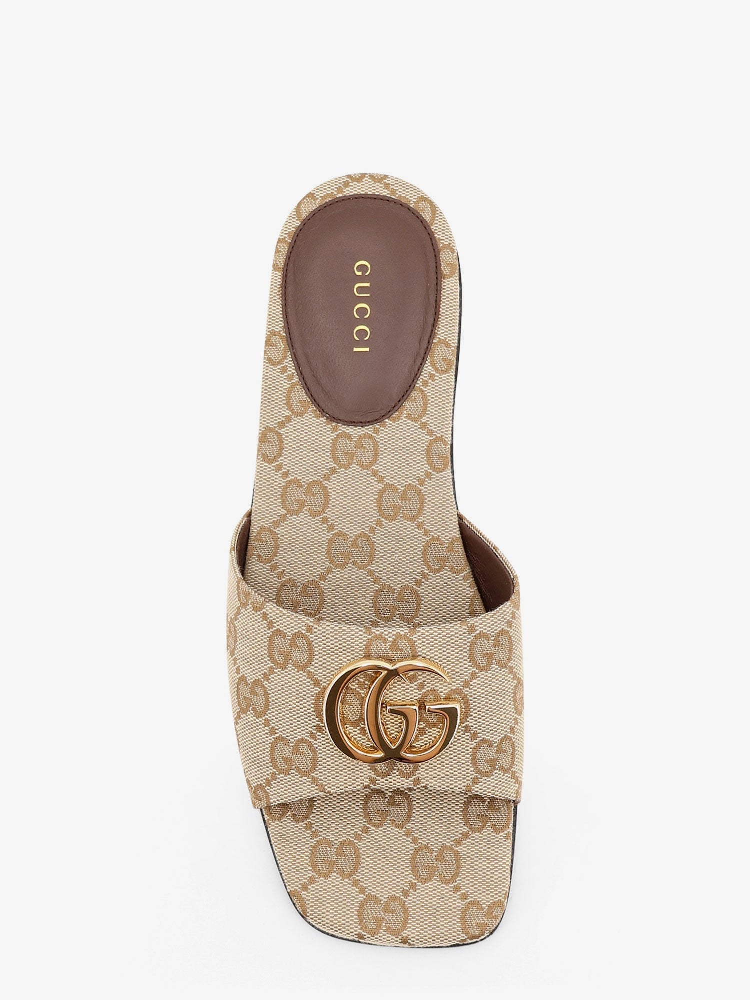 Gucci Women Gg Fabric Slide Sandals
