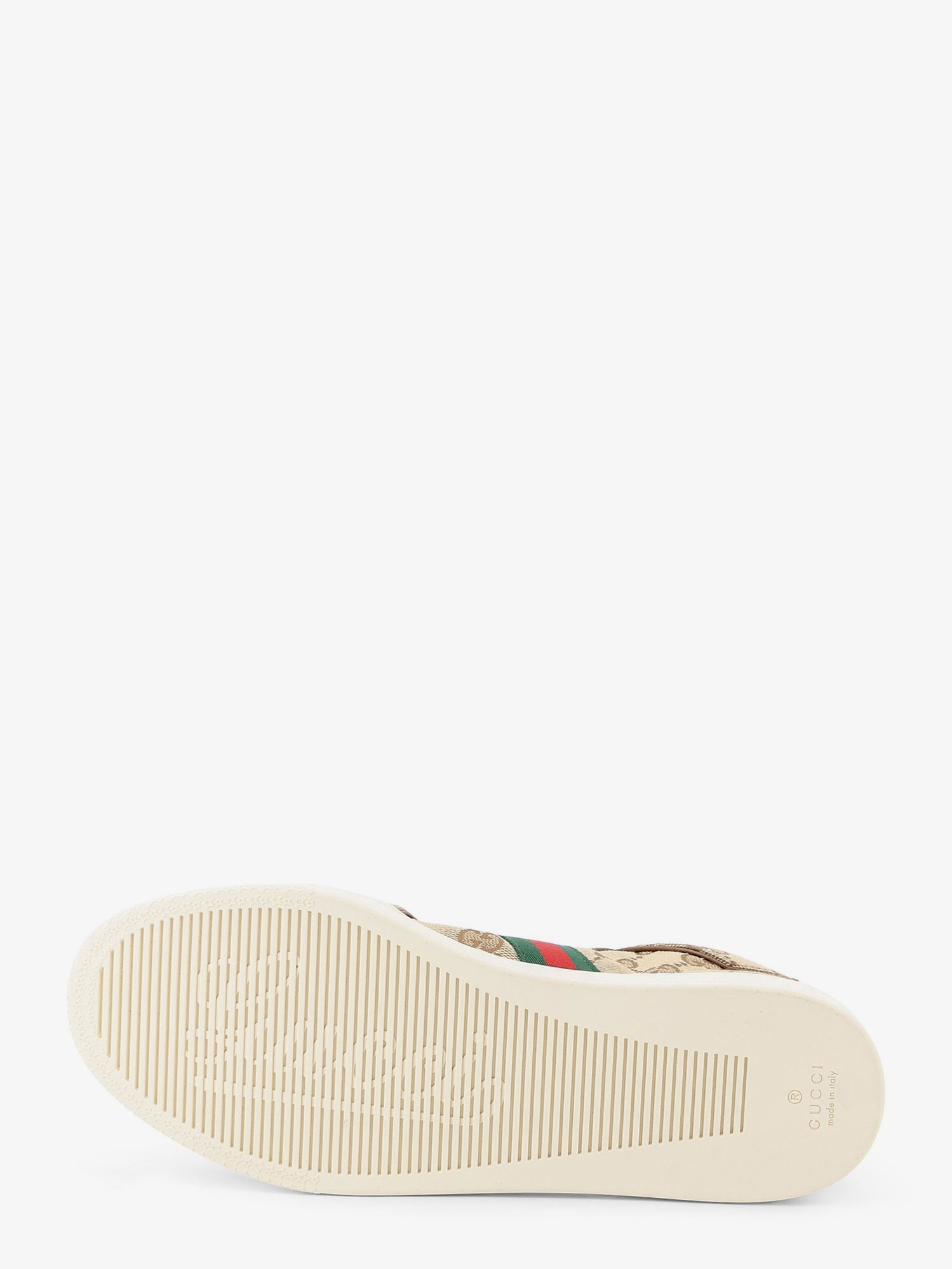 Gucci Women Stretch Gg Fabric Sneakers With Nastro Web On The Side