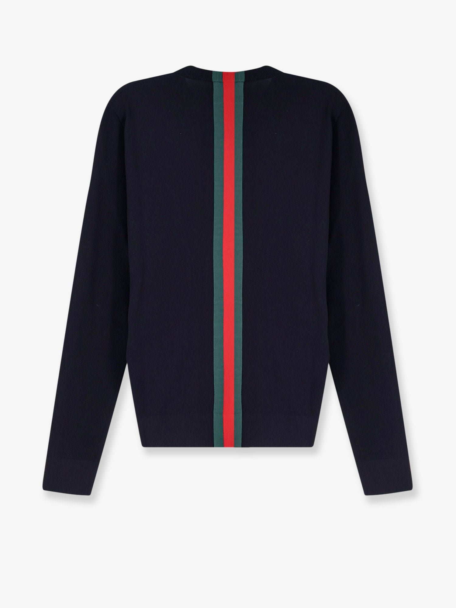 Gucci Men Cotton Sweater With Nastro Web Inlay