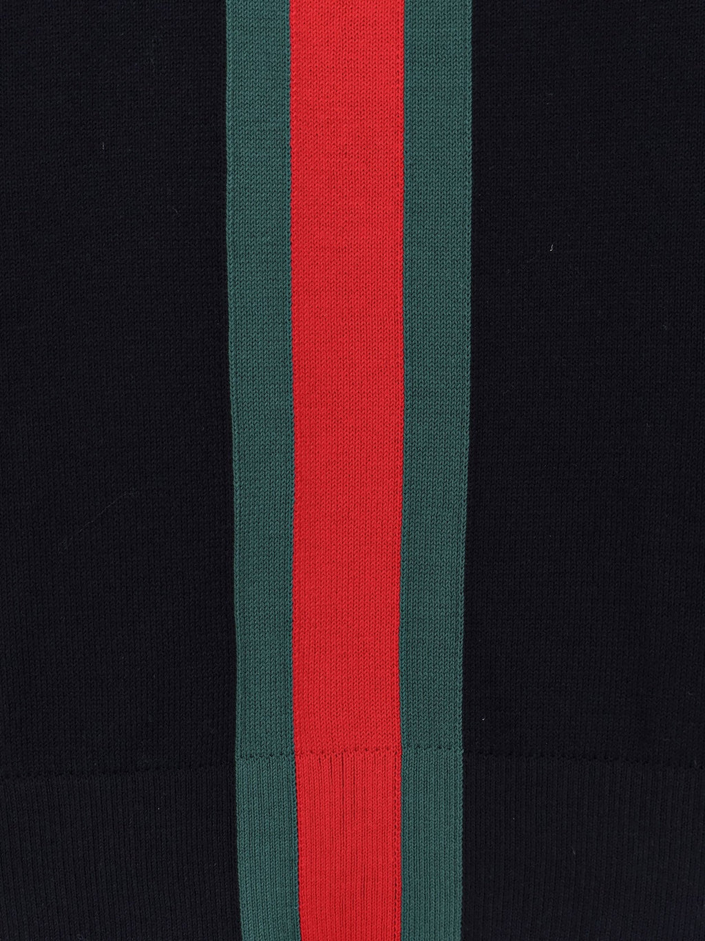 Gucci Men Cotton Sweater With Nastro Web Inlay
