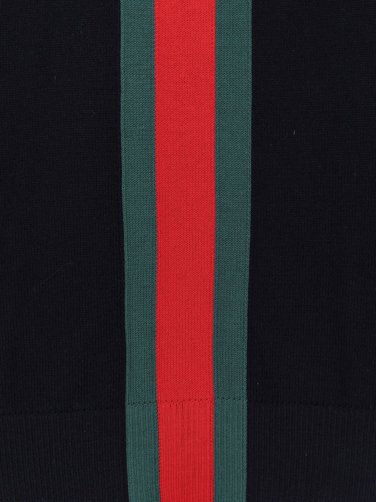 Gucci Men Cotton Sweater With Nastro Web Inlay