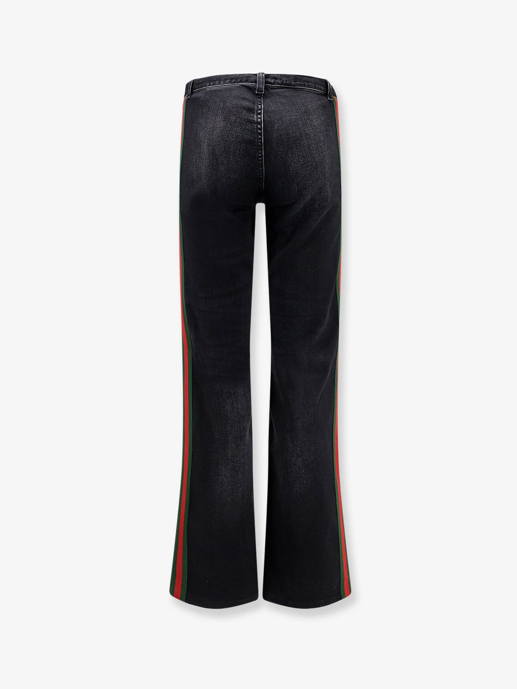 Gucci Men Blue Denim Jeans With Nastro Web Profiles