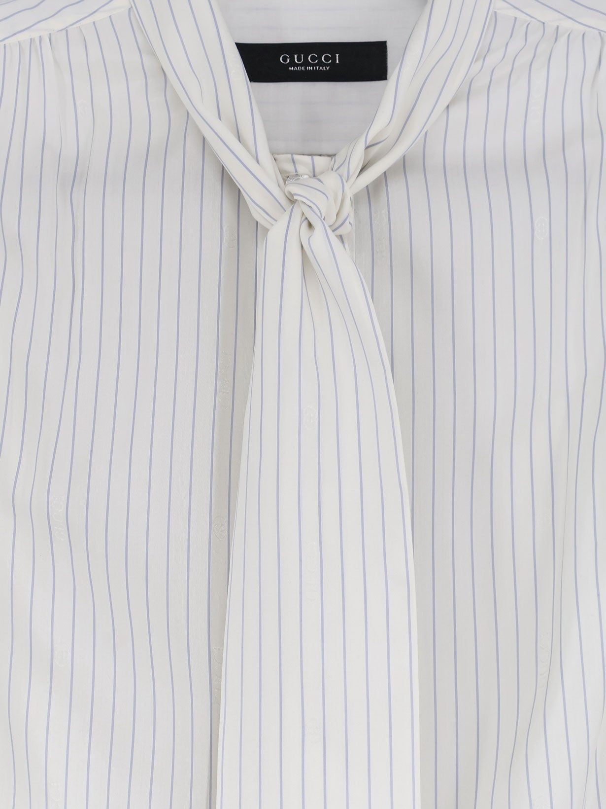 Gucci Women Striped Silk Shirt