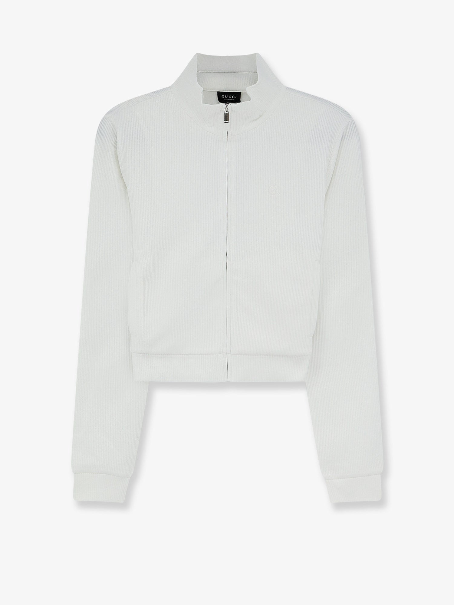 Gucci Women Lightweight Ribbed Cotton Jersey Sweatshirt