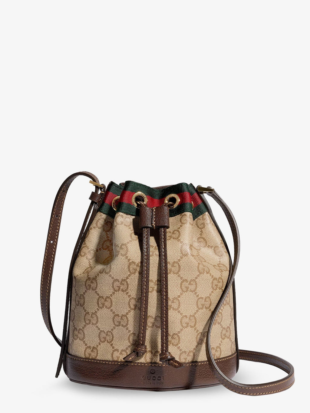 Gucci Women Gg Supreme Fabric Mini Bucket Bag
