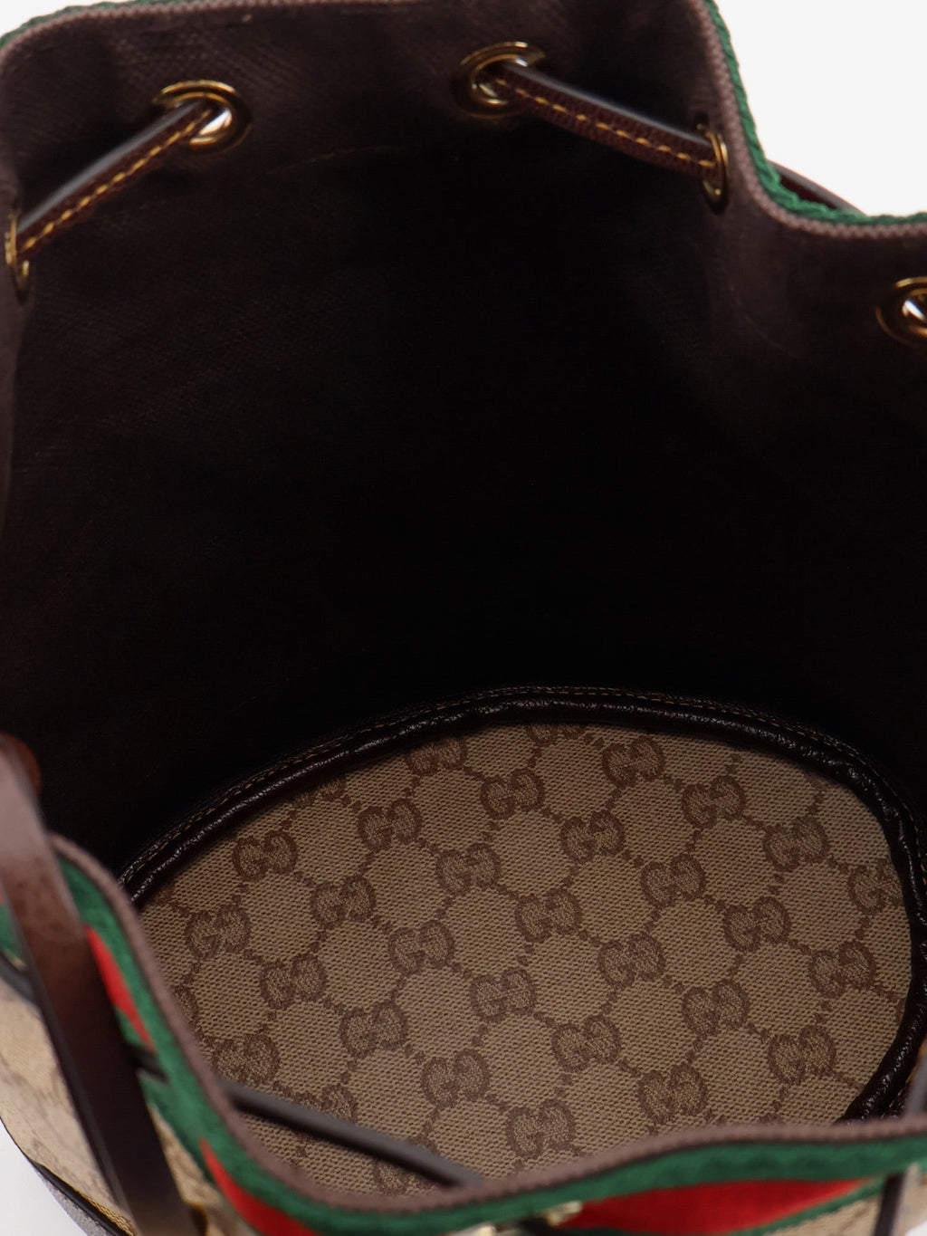 Gucci Women Gucci Venice Gg Fabric Bucket Bag