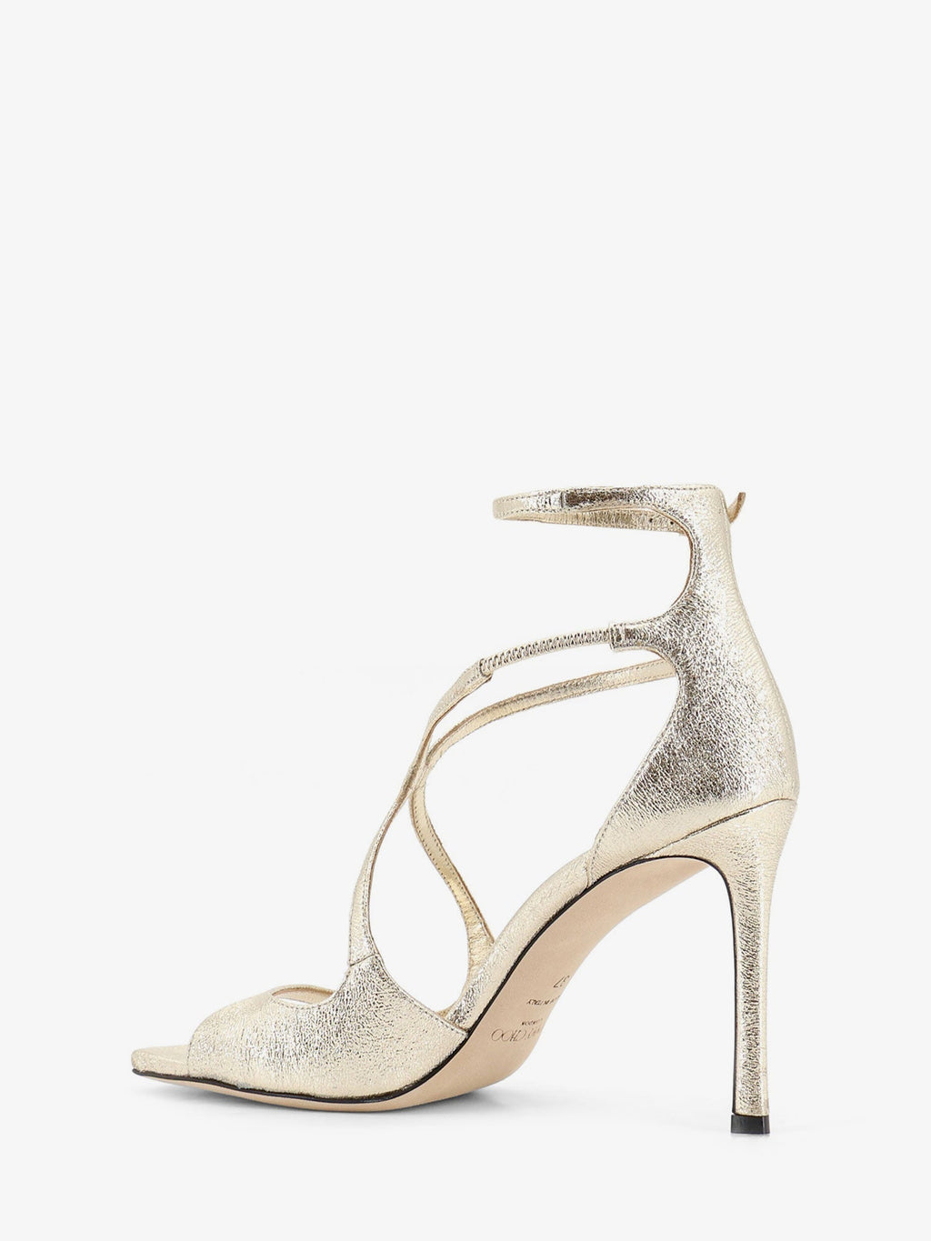 Jimmy Choo Women Azia Glittered Leather Sandals